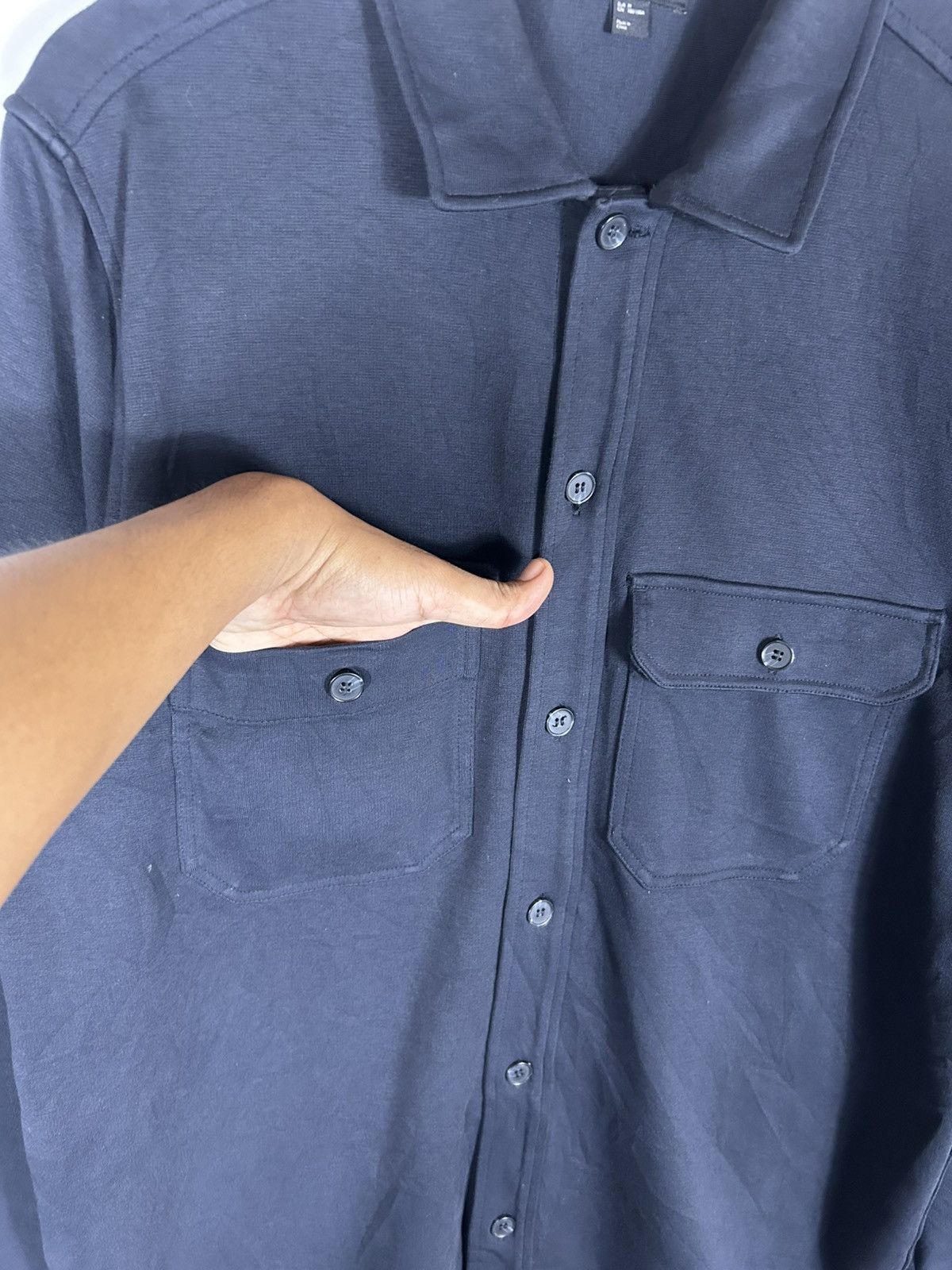 Cos 🔥COS Dark Blue Button Chore Shirt Jacket Size US M / EU 48-50 / 2 - 7 Thumbnail