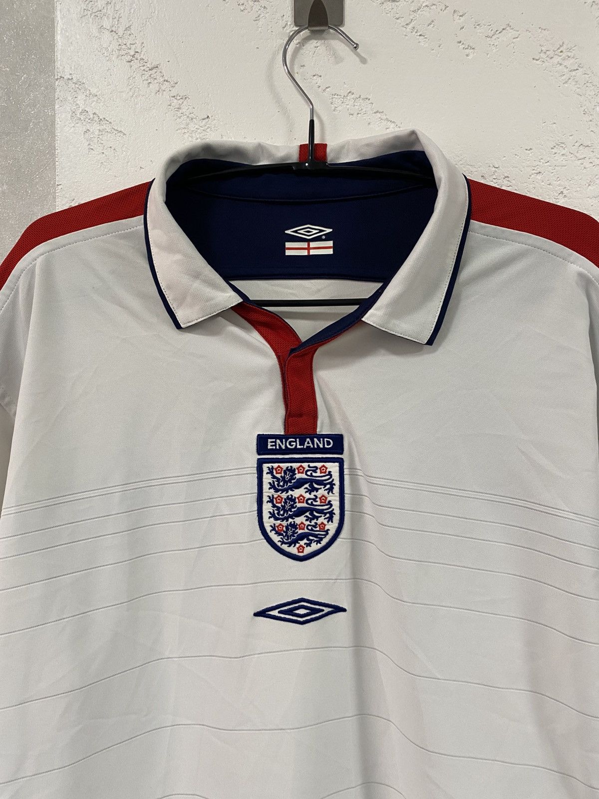 Umbro Umbro England 2003 Double Side Soccer Jersey Beckham Style L Size US L / EU 52-54 / 3 - 2 Thumbnail