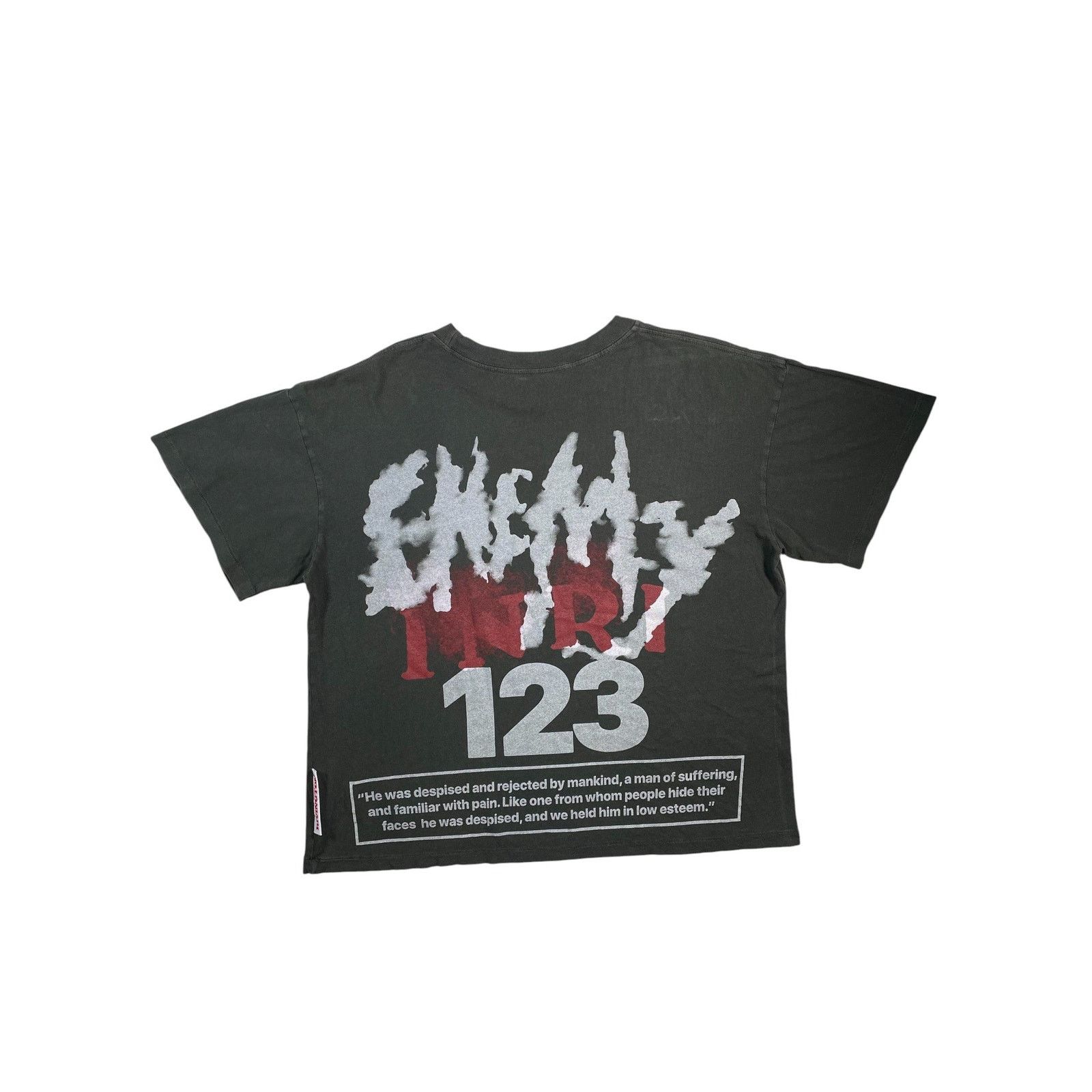 Ace Rivington Rivington 'Apocyplypse Inri' Grey Tee Size US S / EU 44-46 / 1 - 2 Thumbnail