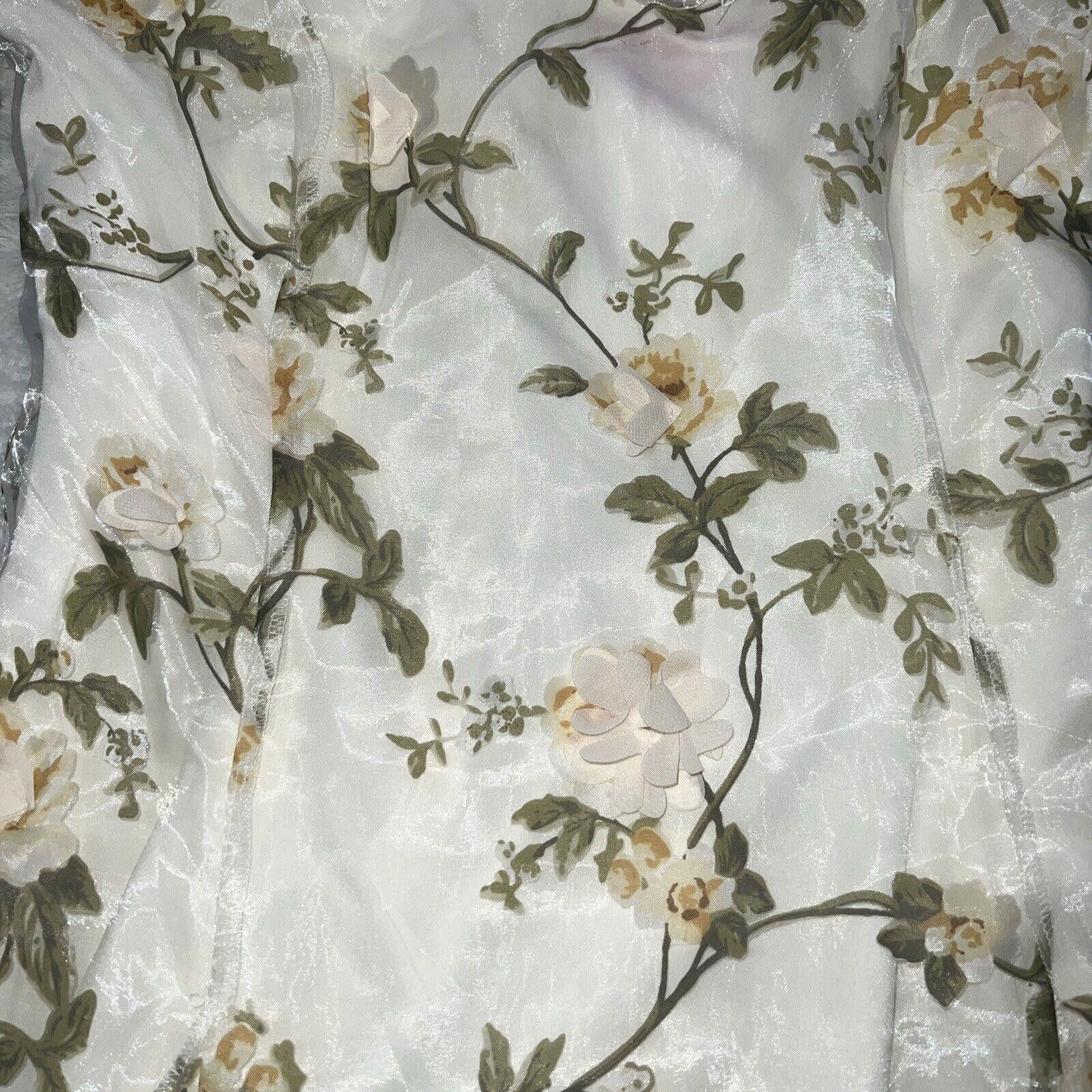 Designer Sugar Thrillz Multiple Proposals Floral Cream Mini Dress Size L / US 10 / IT 46 - 3 Thumbnail