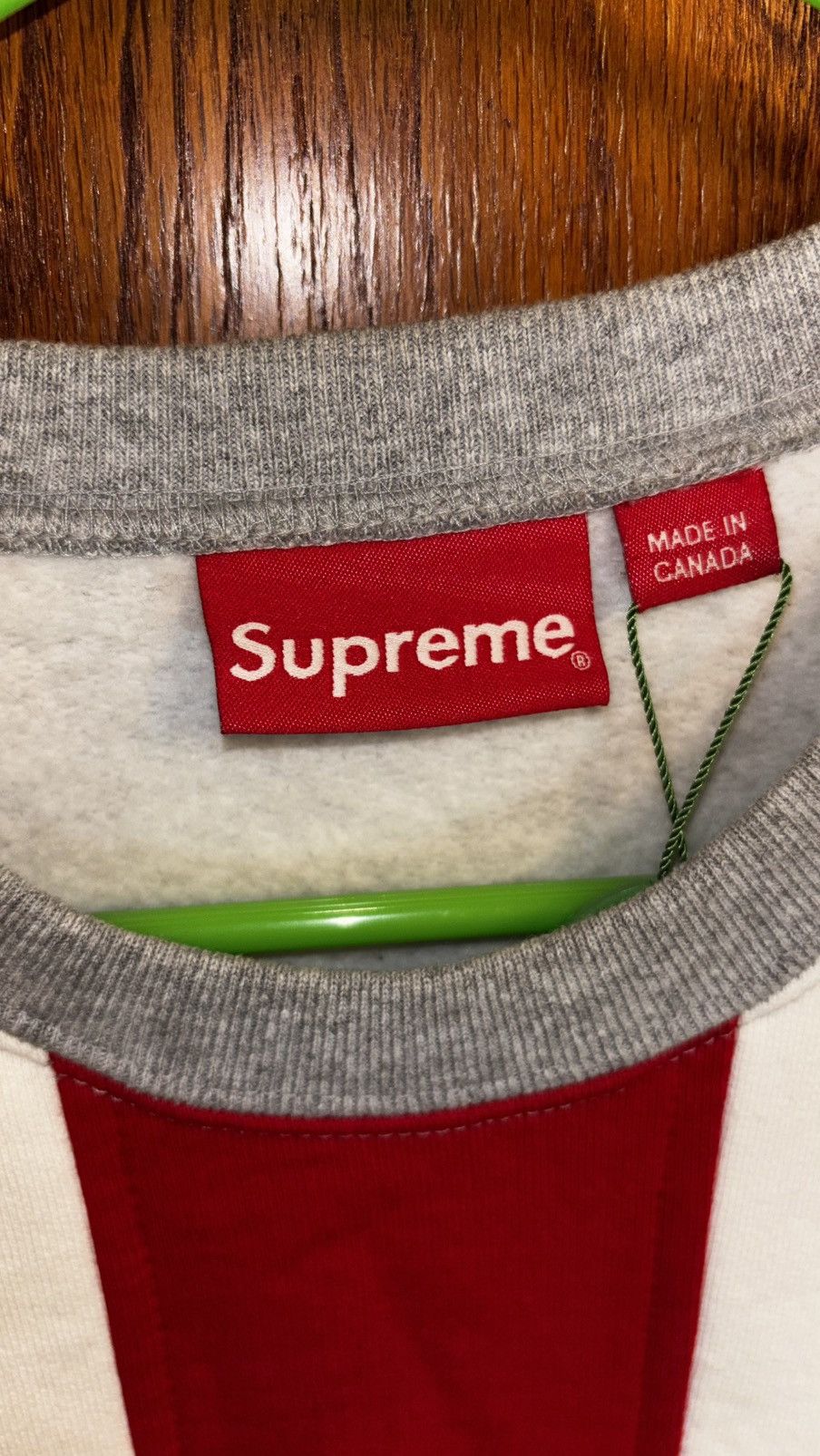Supreme Supreme Vertical Logo Panel Crewneck Size US M / EU 48-50 / 2 - 4 Thumbnail