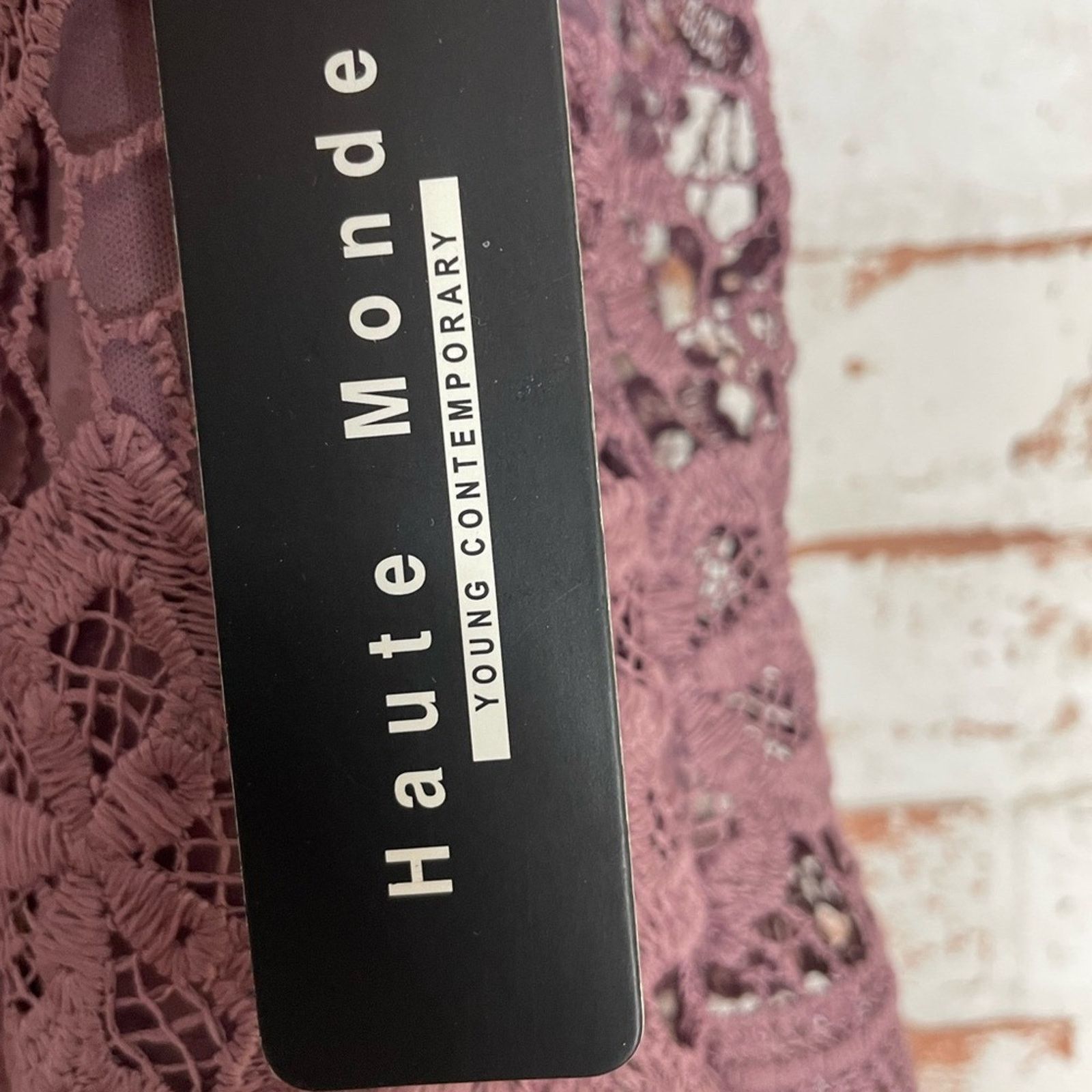 & Other Stories NWT Haute Monde Mauve Lace Blouse Size S / US 4 / IT 40 - 4 Thumbnail