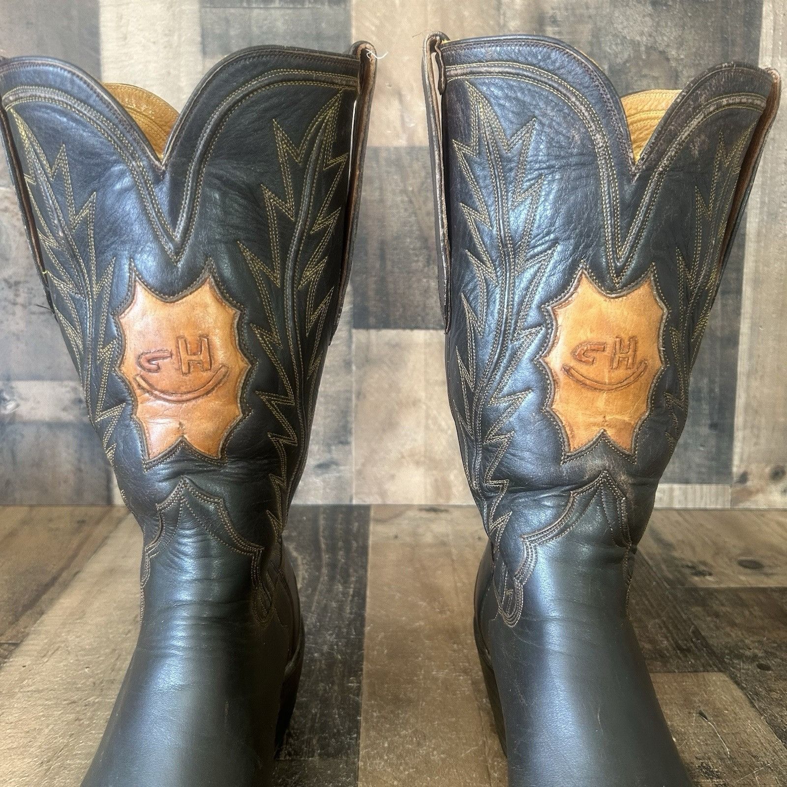 Other Custom Vintage Unbranded Wingtip Cowboy Boots Mens 11 D Size US 11 / EU 44 - 10 Thumbnail