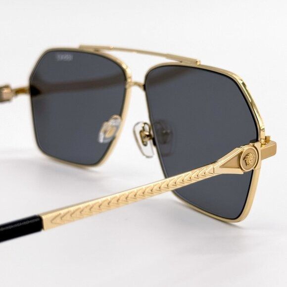 Versace NEW VERSACE SUNGLASSES VE2284 1002/6G GOLD MEN EYEWEAR VE228 Size ONE SIZE - 6 Thumbnail