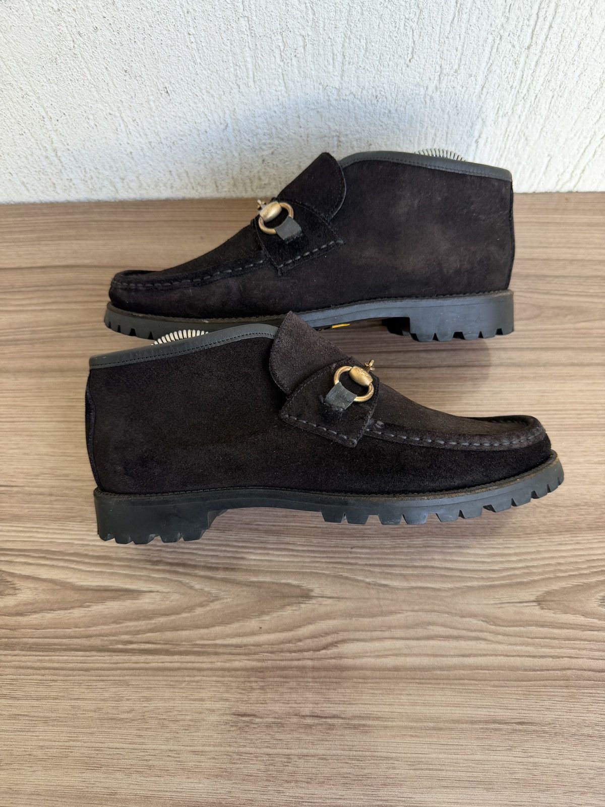 Gucci Horsebit lug sole ankle boots Size US 6 / EU 39 - 7 Thumbnail