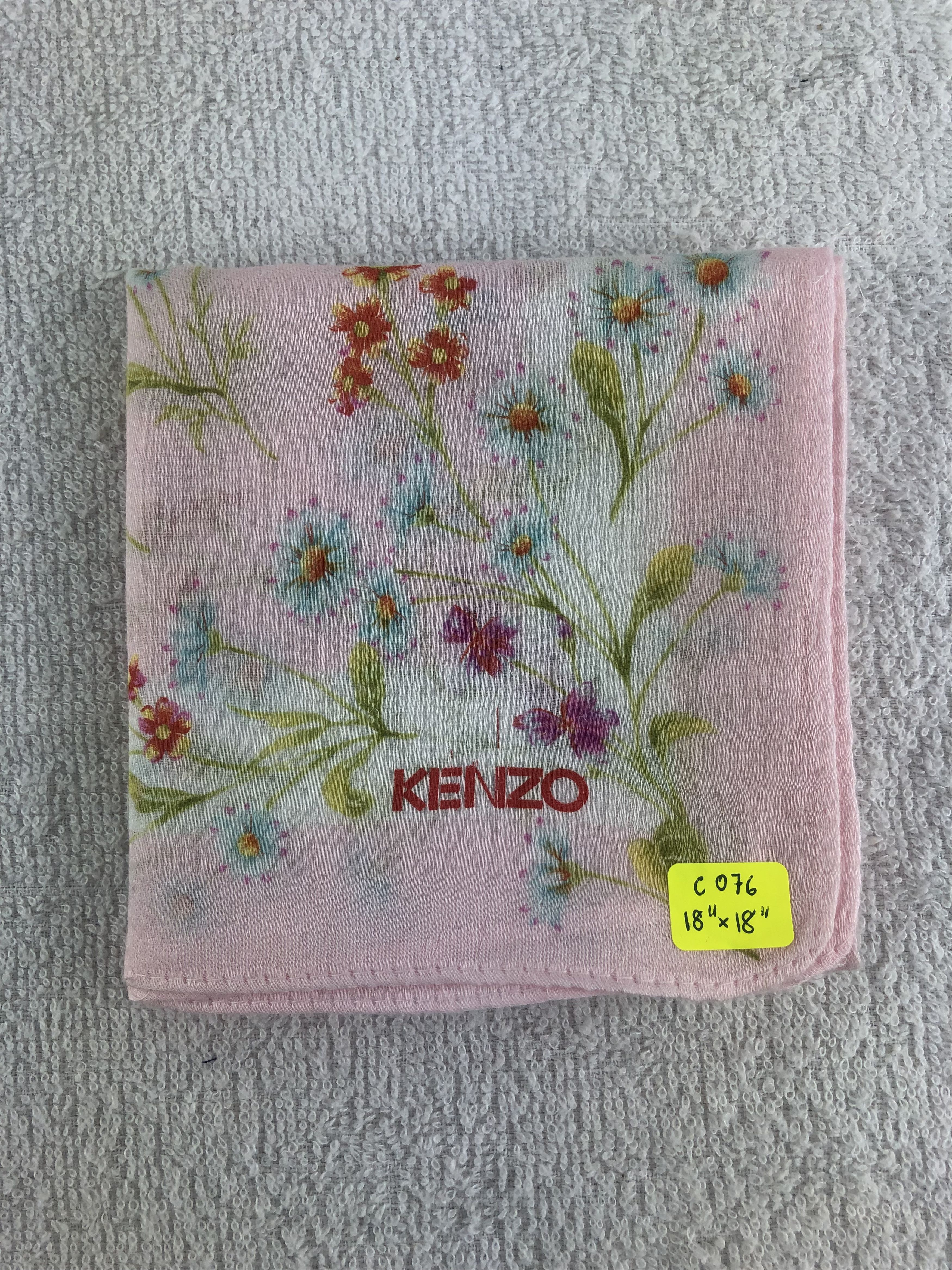 Kenzo Kenzo Floral Handkerchief / Bandana / Neckerchief C076 Size ONE SIZE - 6 Thumbnail