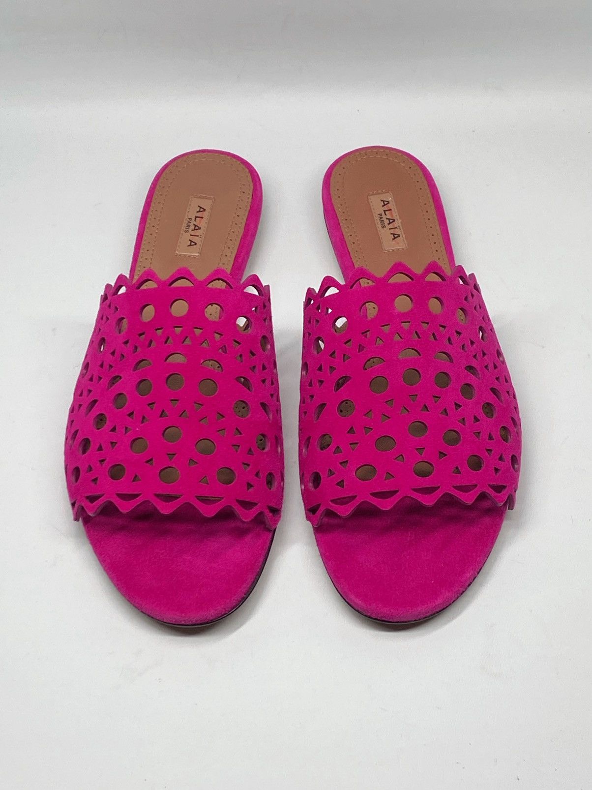 Alaia Alaia Vienne Suede Flat Sandals size 39 Size US 9 / IT 39 - 4 Thumbnail
