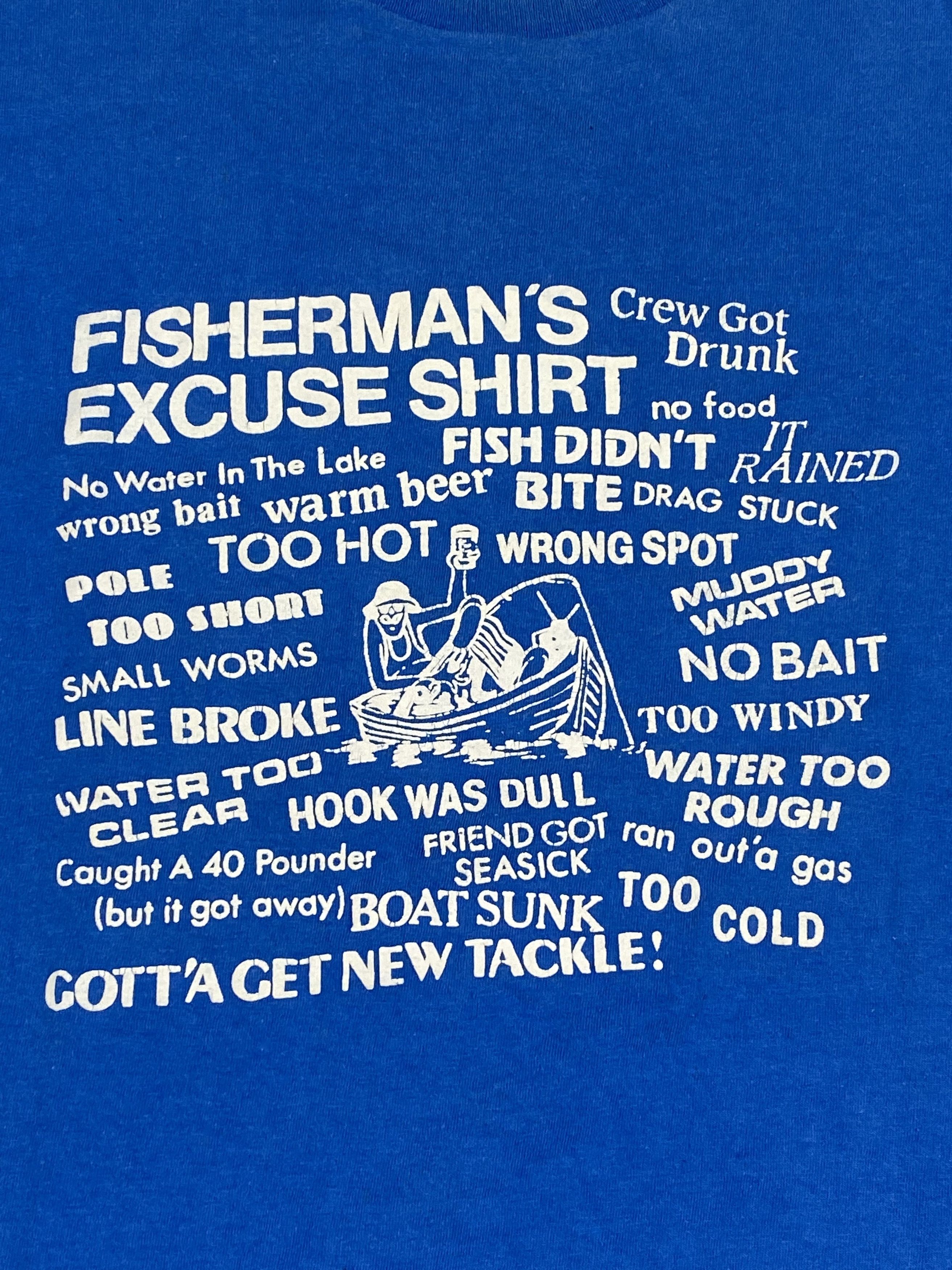 Other Vintage HANES Single Stitch Graphic Blue Print T-Shirt M619 Size US M / EU 48-50 / 2 - 4 Thumbnail