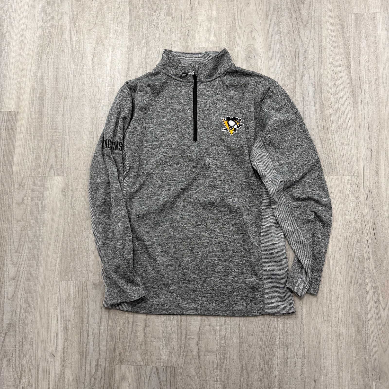 NHL NHL Pittsburgh Penguins 1/4 Zip Pullover Men's Small Gray Size US S / EU 44-46 / 1 - 1 Thumbnail