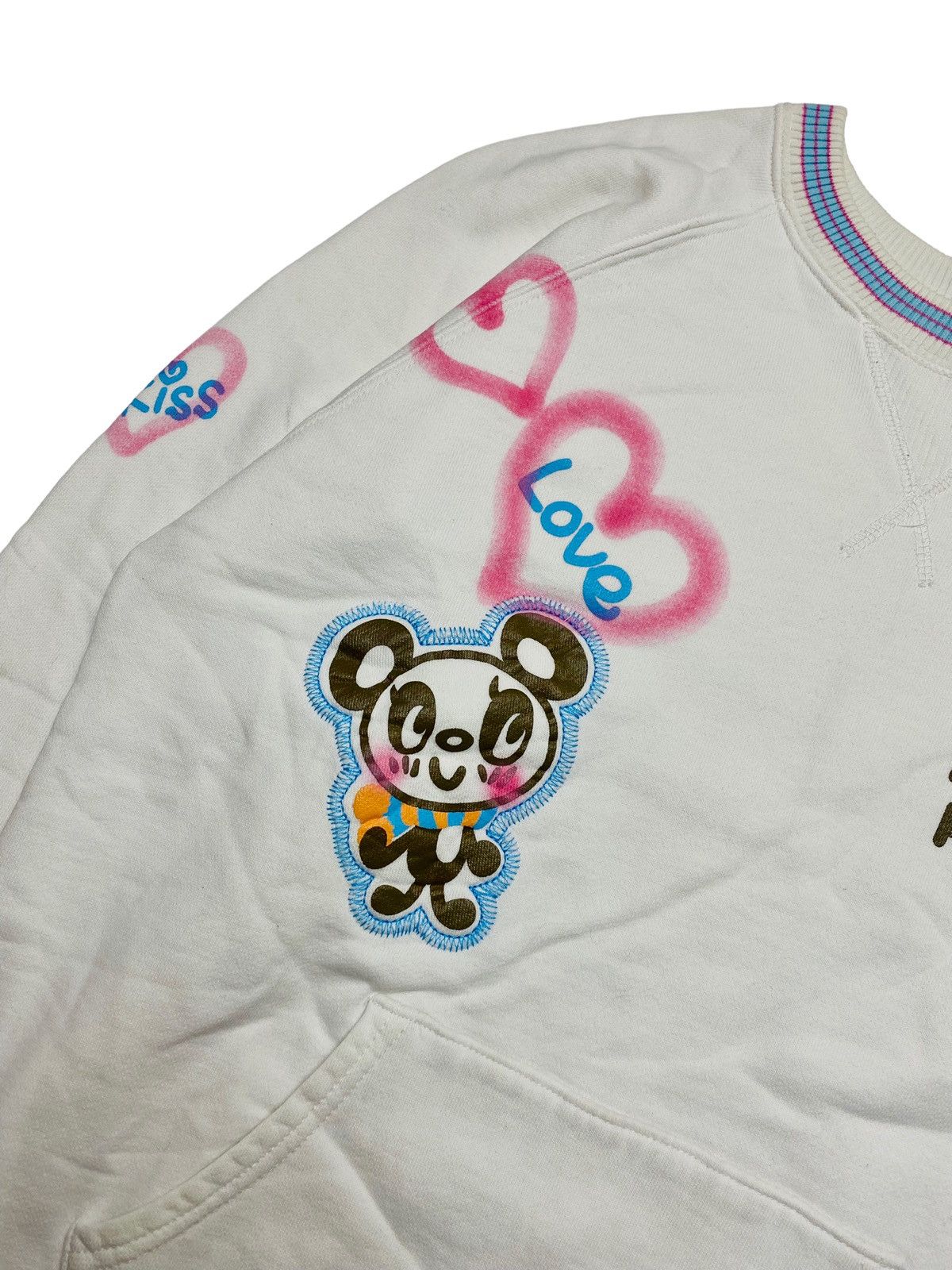 Angel Blue 2000s Angel Blue - Printed Brush Panda Crewneck Size US L / EU 52-54 / 3 - 4 Thumbnail