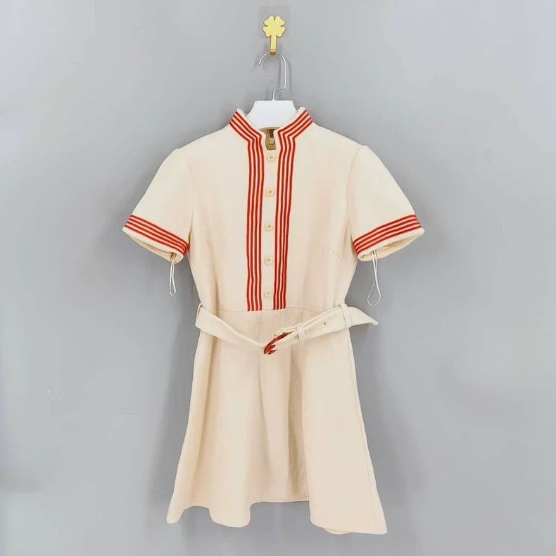 Gucci Gucci Striped belted A-shaped medium-length short-sleeved Size XS / US 0-2 / IT 36-38 - 1 Thumbnail