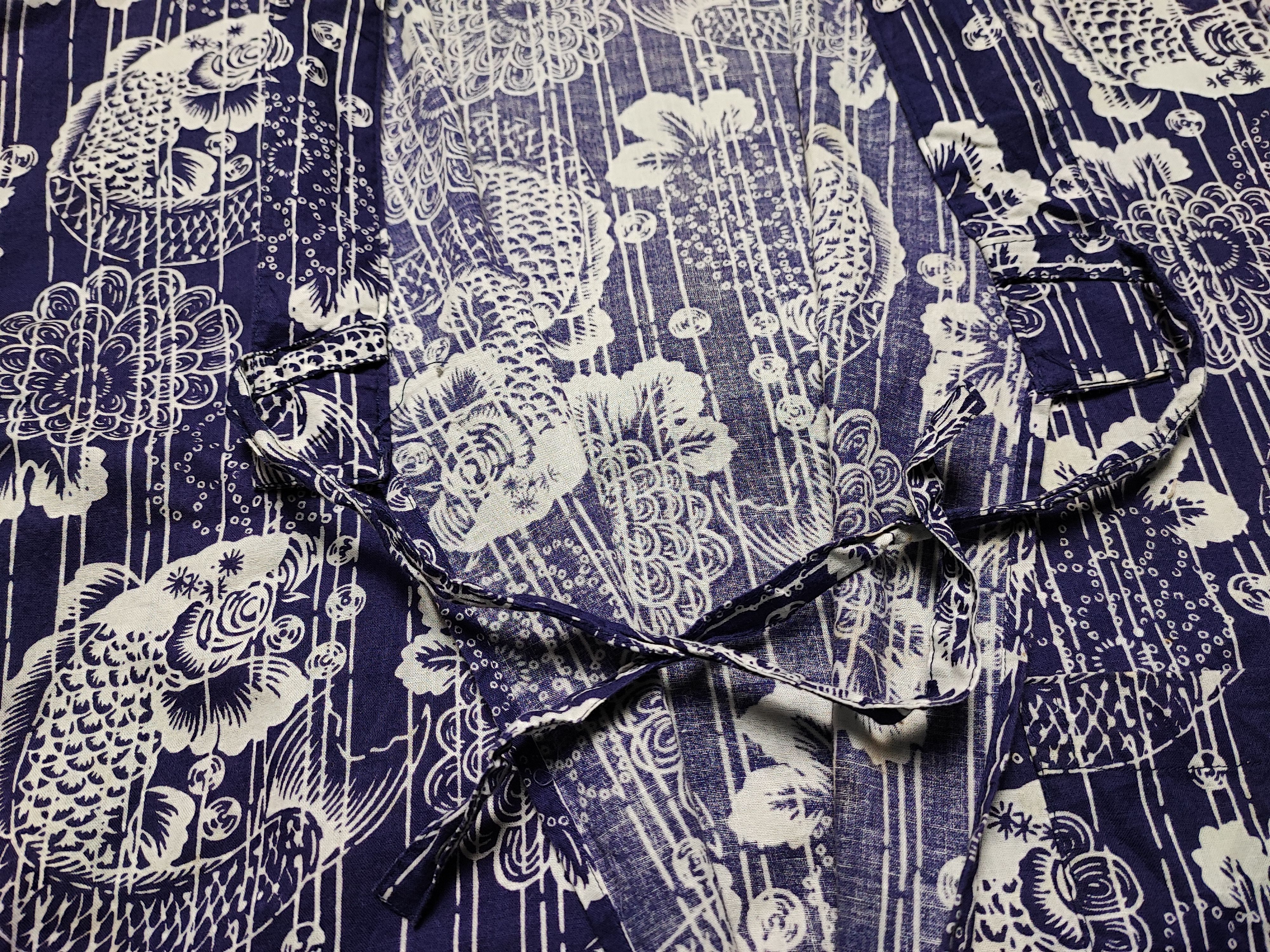 Japanese Brand Kimono Fish Koi Full Print Size M / US 6-8 / IT 42-44 - 9 Thumbnail