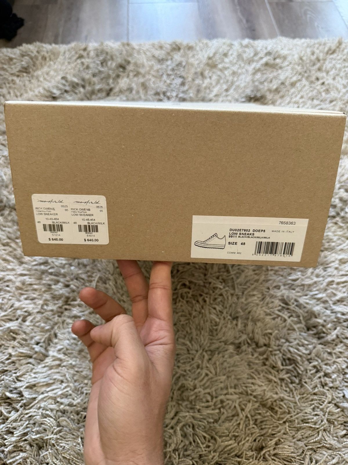 Rick Owens Rick Owens Drkshdw So Cunt Ramone Low Top Sneaker Size US 15 / EU 48 - 6 Thumbnail