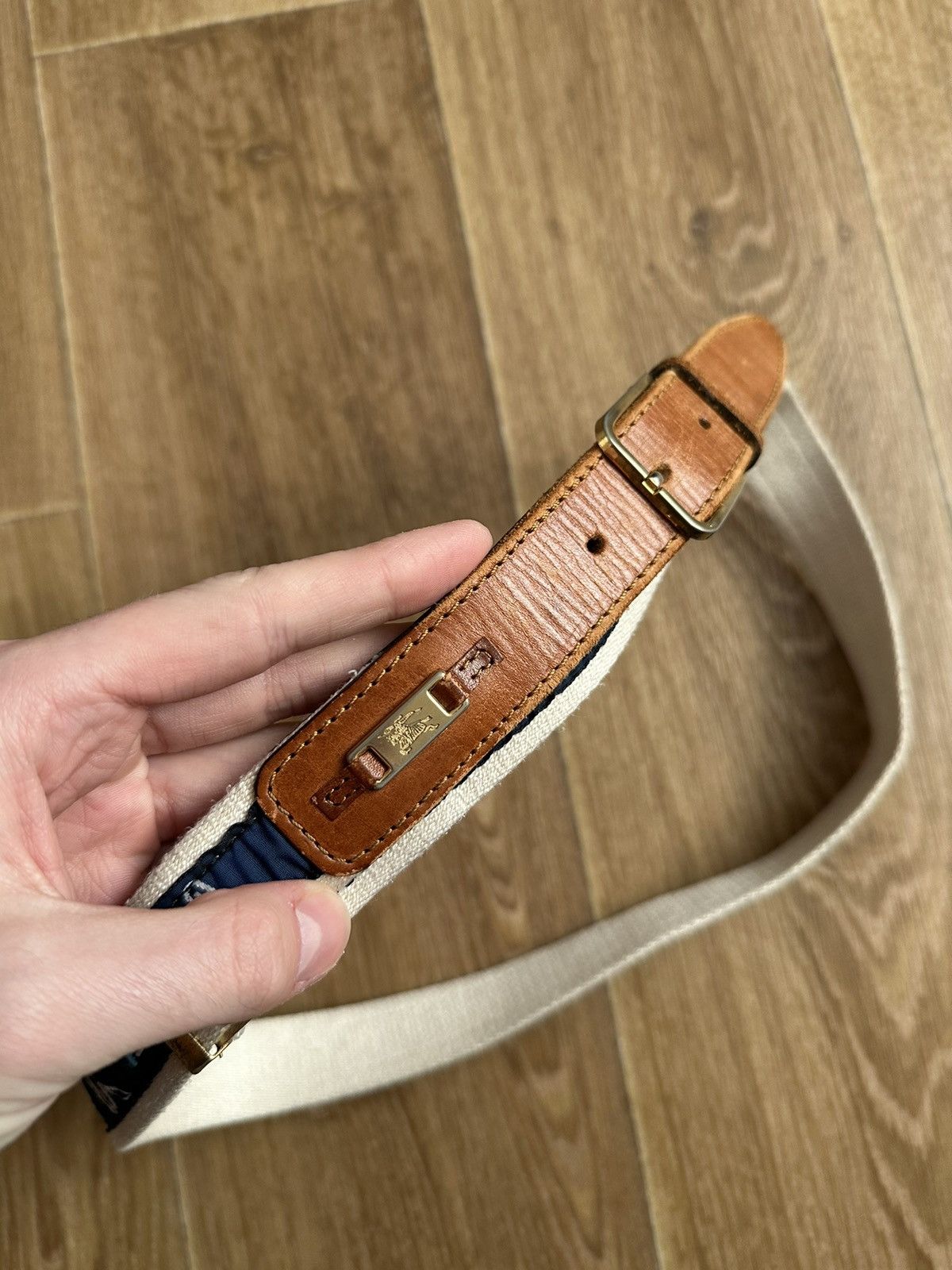 Burberry Burberry Vintage Surcingle leather belt aloha golf Size 42 - 2 Thumbnail