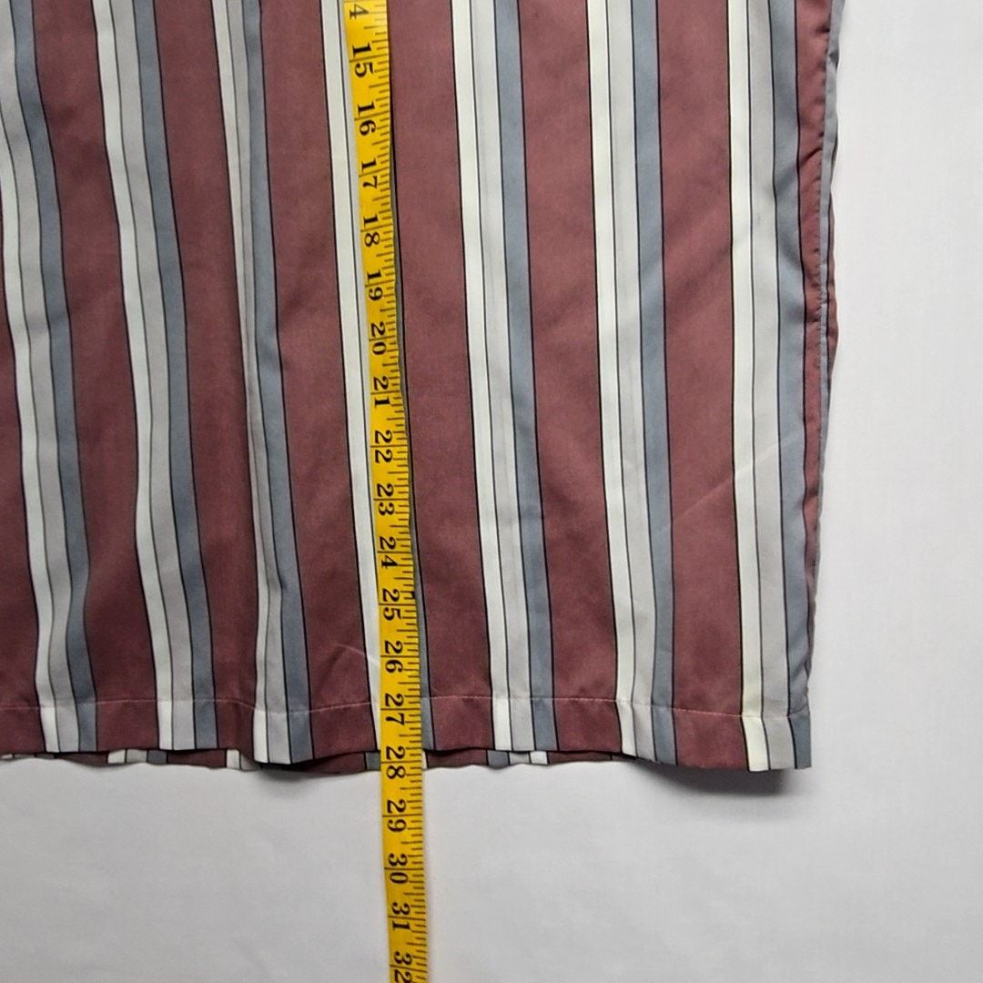 Vintage Vintage D'Avila Striped Button-Up Shirt Burgundy L Shirt Size US L / EU 52-54 / 3 - 12 Thumbnail