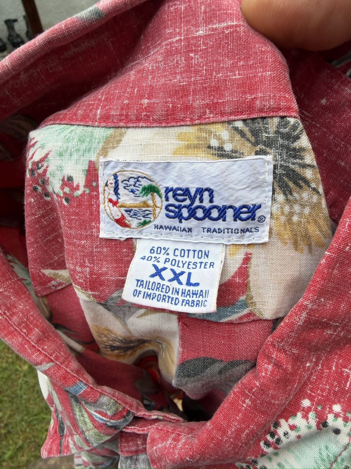 Reyn Spooner PreOwned Reyn Spooner Red Hawaiian Print Men's XXL Size US XXL / EU 58 / 5 - 4 Thumbnail