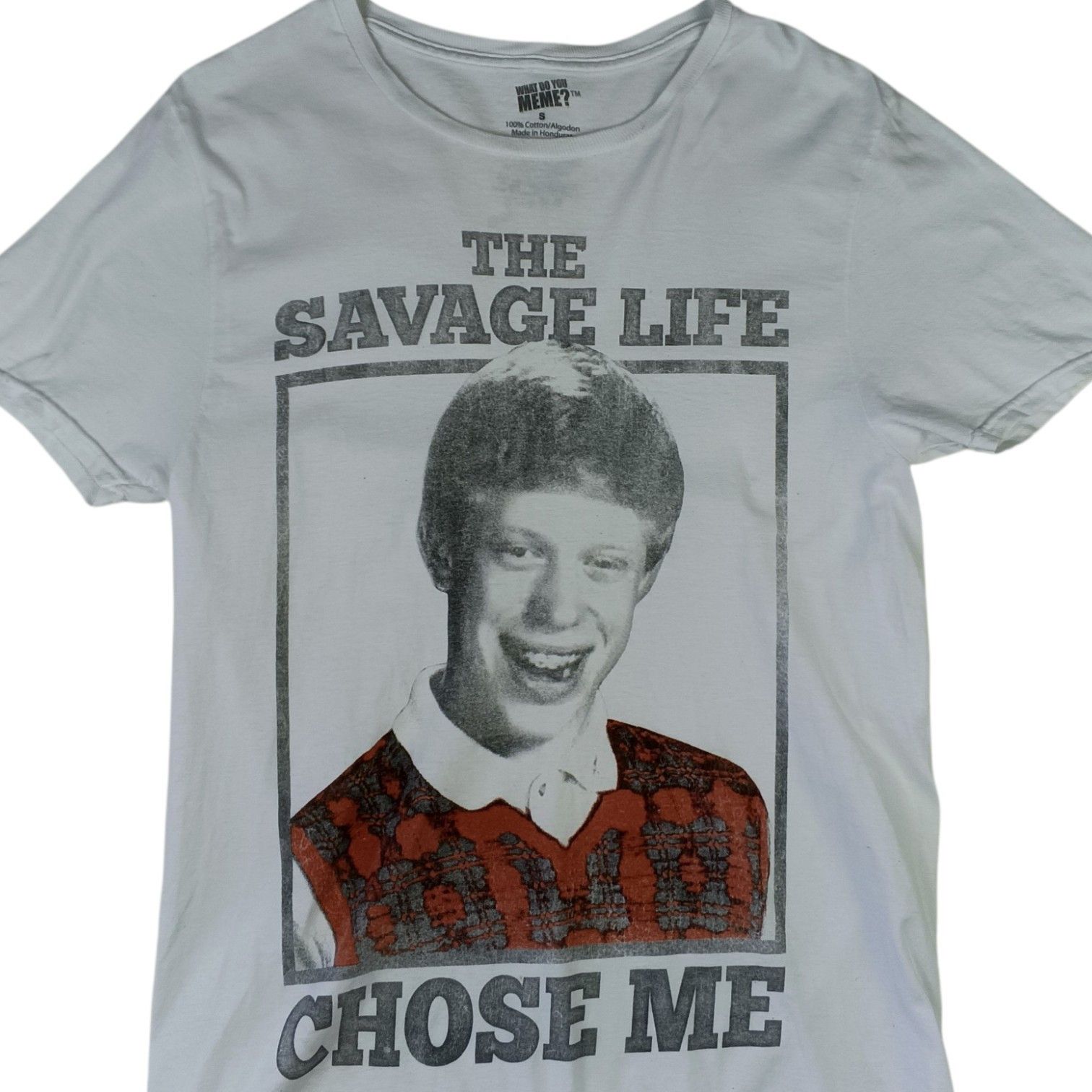 Vintage Vintage Y2K The Savage Life Choose Me Meme T-Shirt Size S / US 4 / IT 40 - 4 Thumbnail