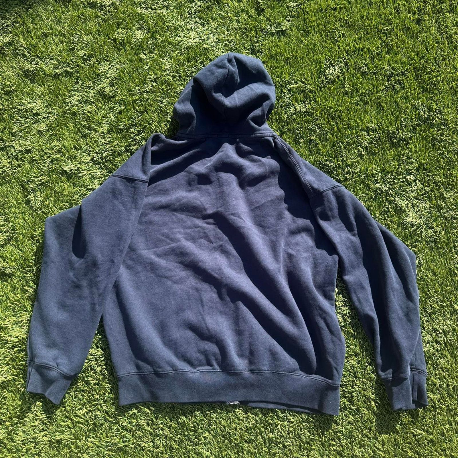 Brandy Melville Brandy Melville Hoodie Navy Blue Oversied One Size Size ONE SIZE - 3 Thumbnail