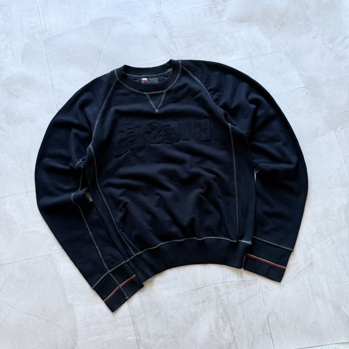 Diesel Diesel Reversible Logo Avantgarde Sweatshirt Sweater Y2K Size US S / EU 44-46 / 1 - 1 Thumbnail