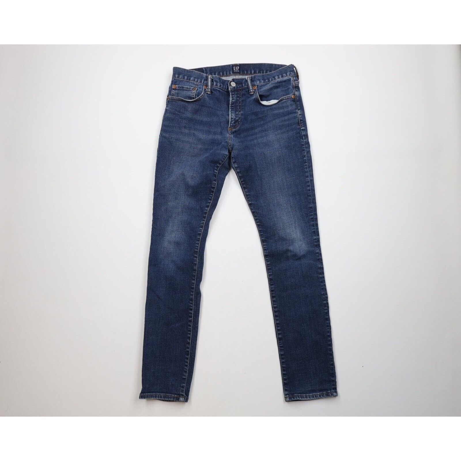 Gap × Vintage Vintage Y2K Gap Faded Stretch Skinny Leg Denim Jeans Size US 30 / EU 46 - 1 Thumbnail