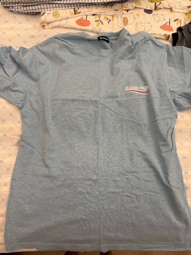 Balenciaga Balenciaga Coke Short Sleeve T-Shirt Haze Blue Size US XXS / EU 40 - 2 Thumbnail