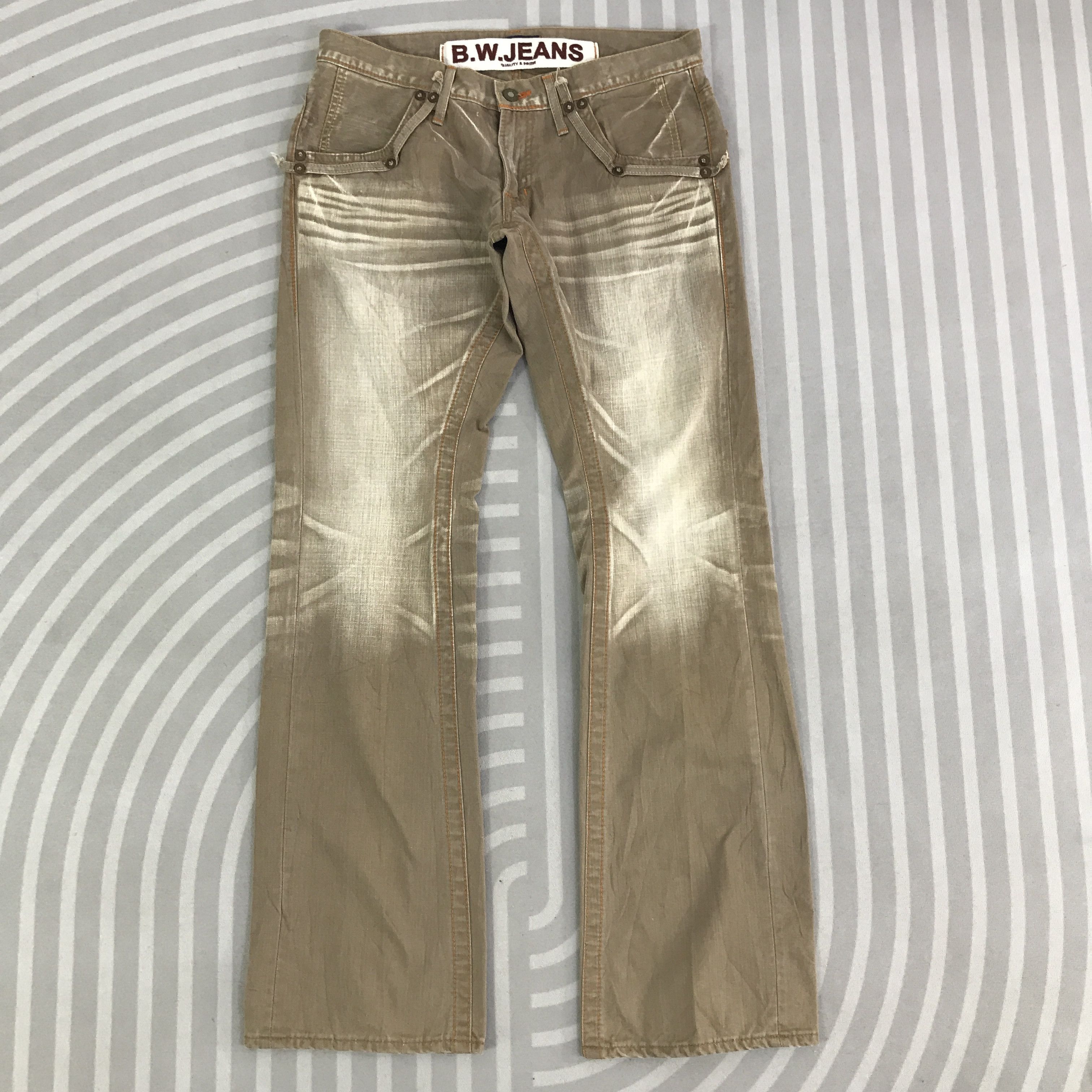 Japanese Brand Vintage Flare Blue Way khaki Jeans Bootcut denim K118B15 Size US 32 / EU 48 - 1 Thumbnail