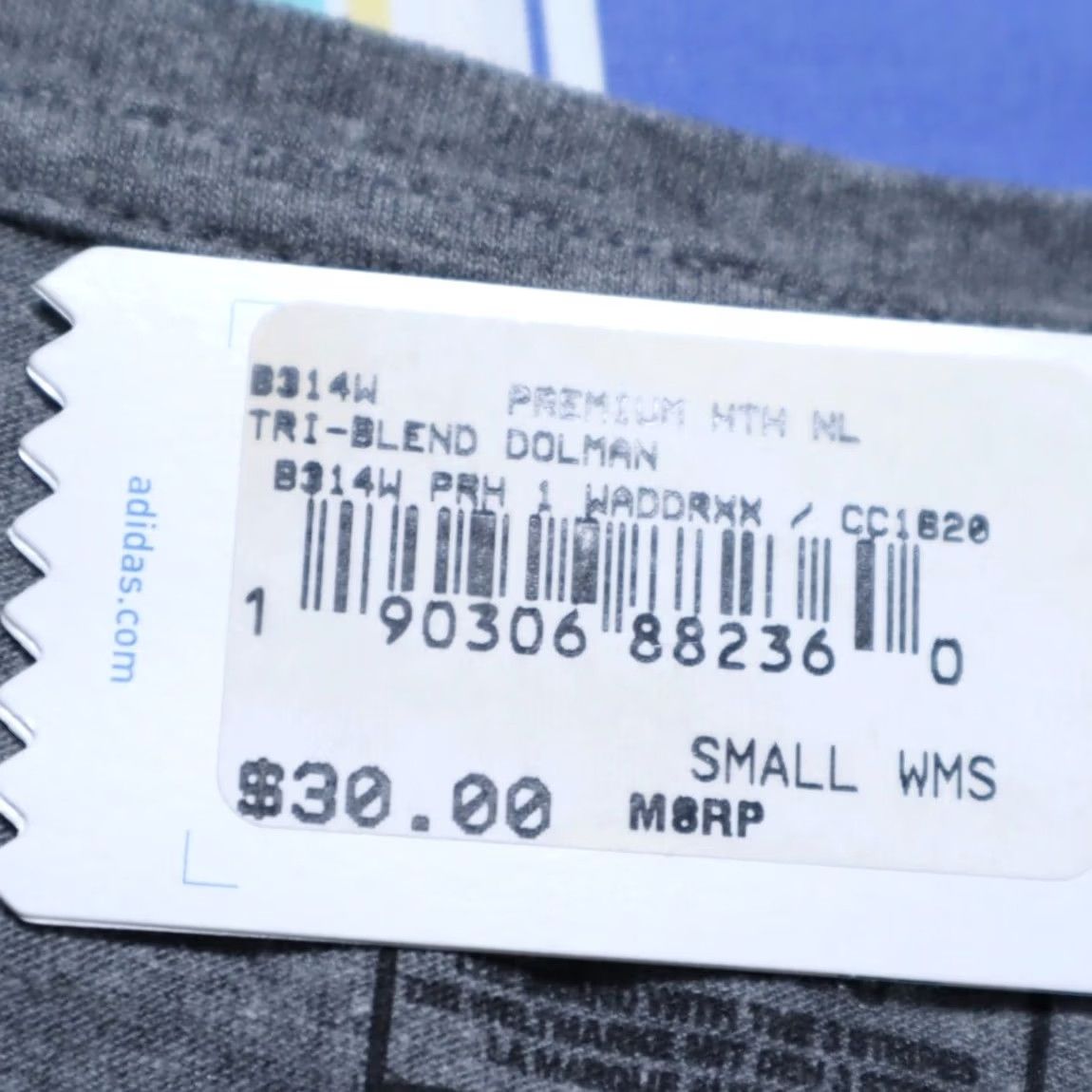 Adidas Adidas Premium Tri-Blend Dolman Shirt Gray Solid Metallic Graphic Women's S Size S / US 4 / IT 40 - 6 Thumbnail