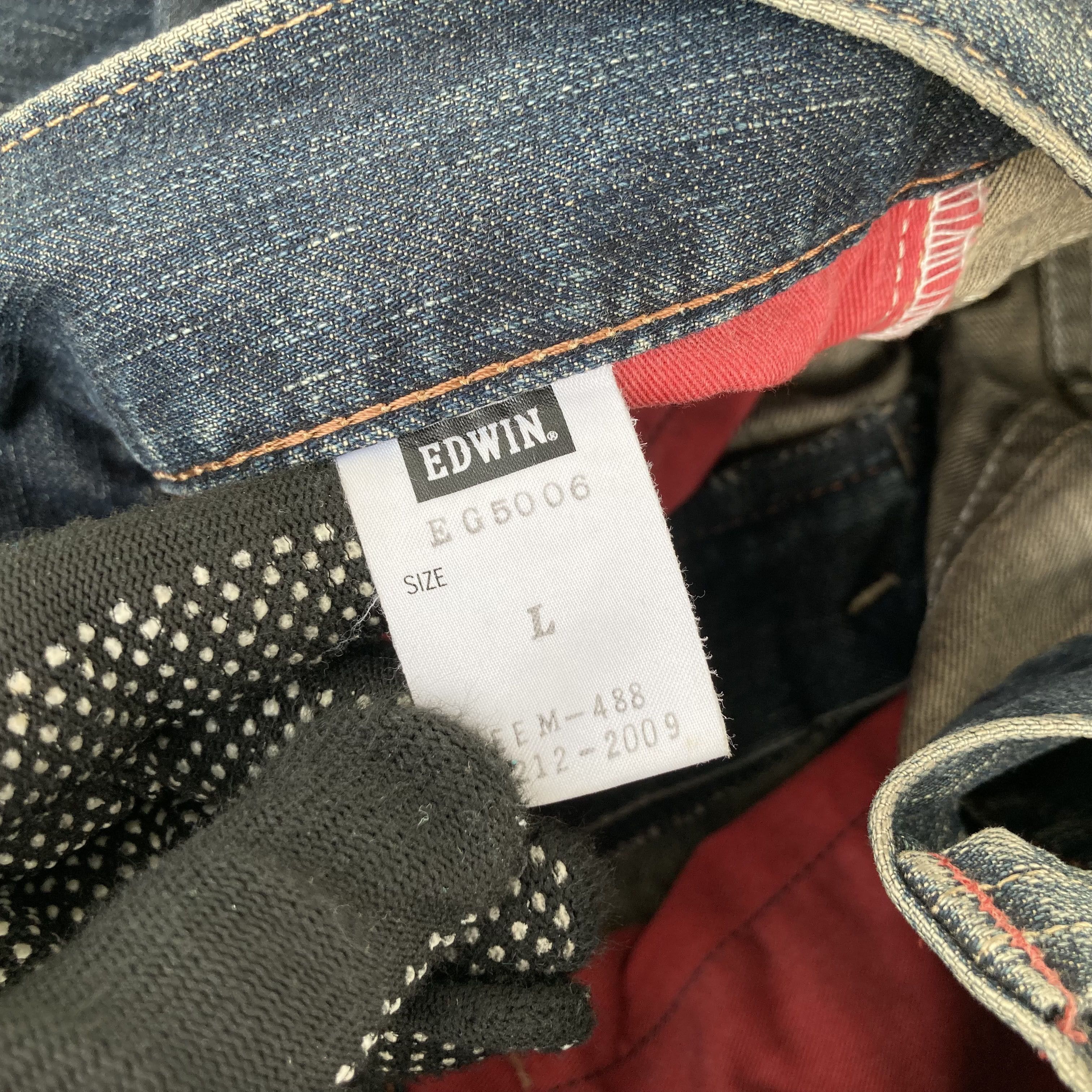 Edwin × Japanese Brand 33x32 Vtg Edwin EFunction Denim Zipper Denim Baggy Jeans Size US 33 - 5 Thumbnail