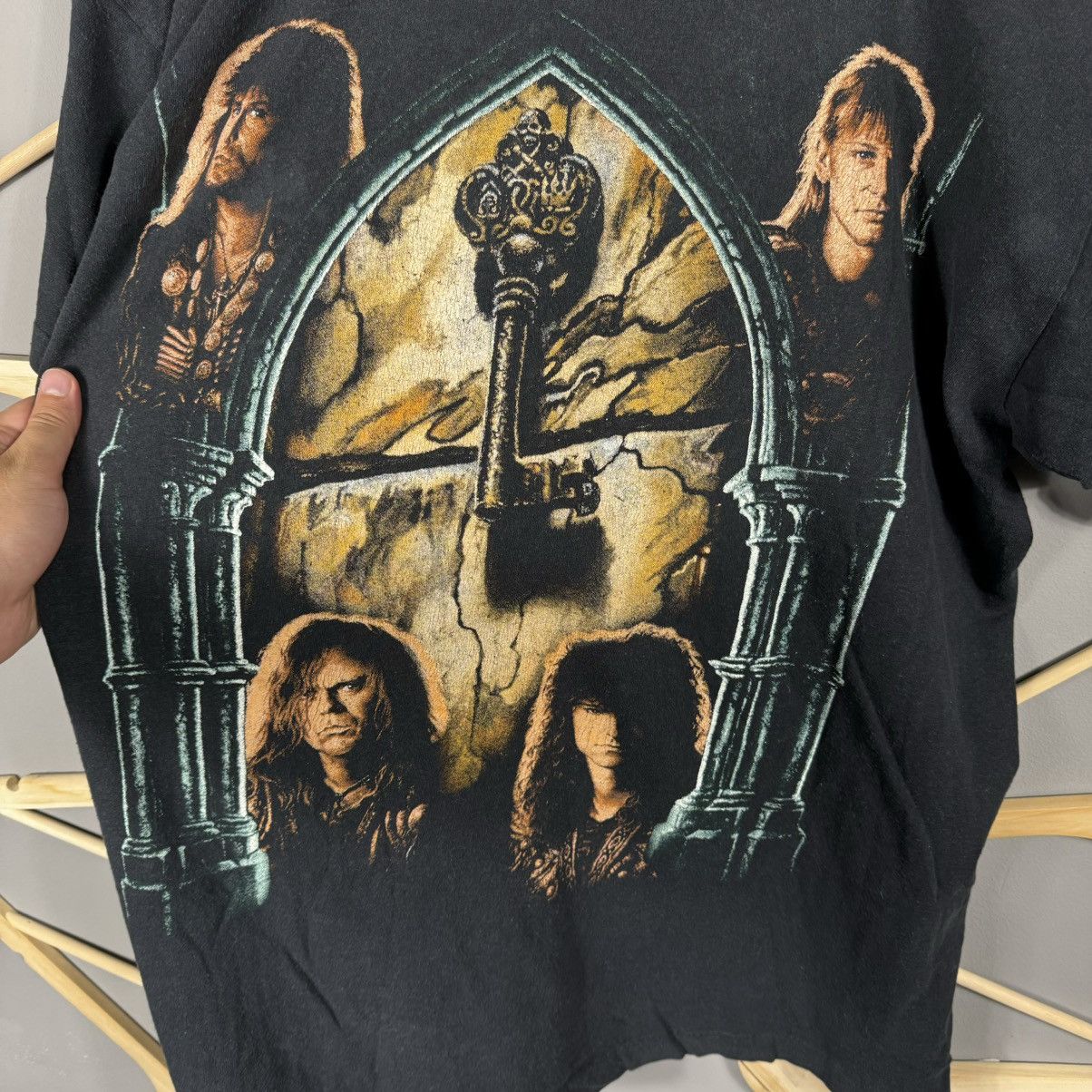 Band Tees × Vintage RUNNING WILD 1993 Pile of Skulls Vintage Band T-Shirt Size US XL / EU 56 / 4 - 11 Thumbnail