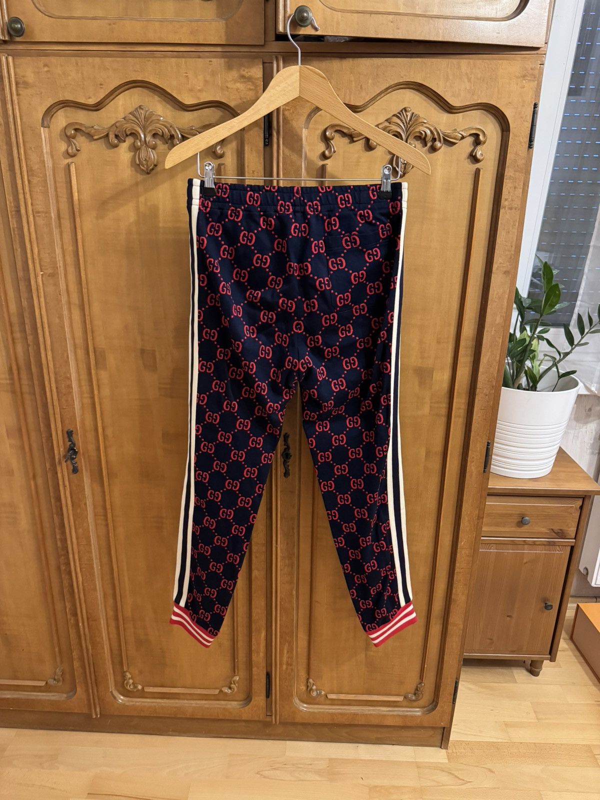 Gucci Gucci Jacquard Sweatpants Red Monogram Size US 36 / EU 52 - 2 Thumbnail