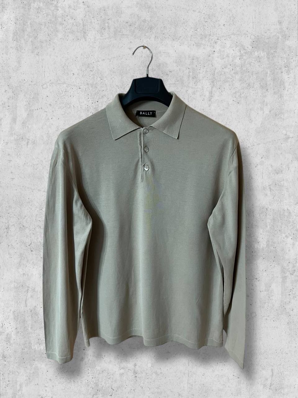 Bally BALLY buttoned long sleeve polo t shirt tee vintage Size US M / EU 48-50 / 2 - 1 Thumbnail