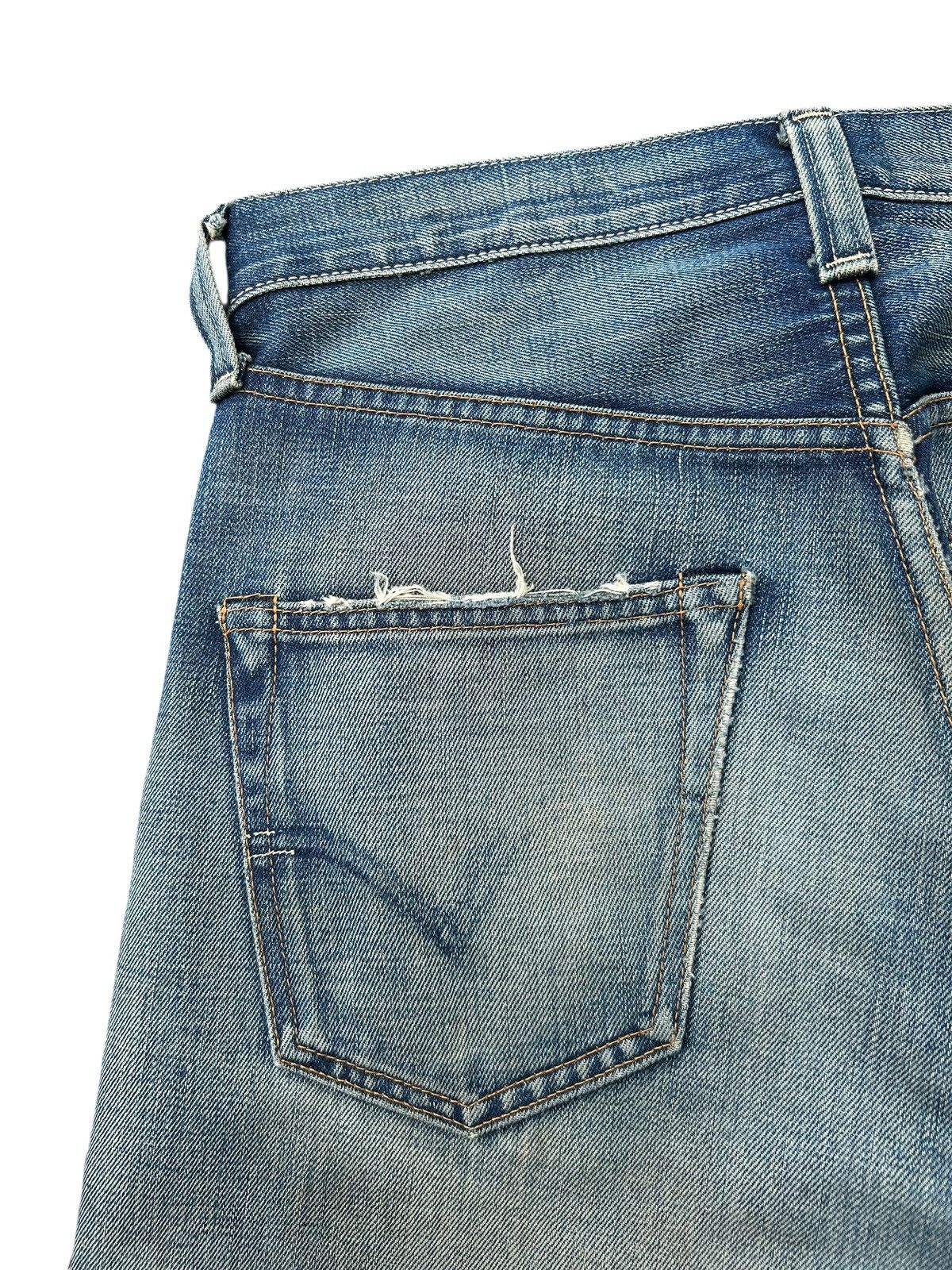 Kapital Vintage Levis Big E Selvedge Distressed Denim Jeans Size US 30 / EU 46 - 13 Thumbnail