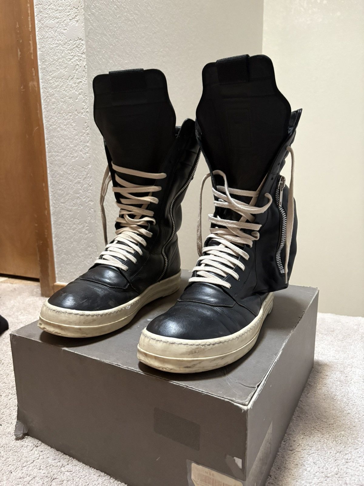 Rick Owens Rick owens leather cargobaskets Size US 11 / EU 44 - 11 Thumbnail