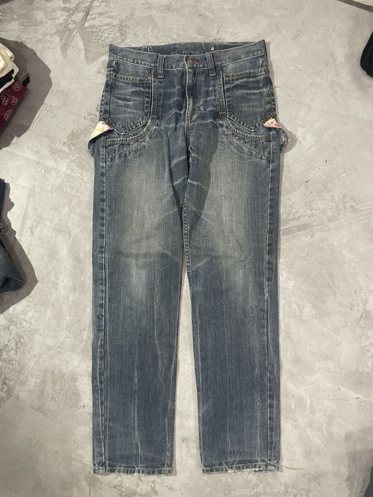PPFM PPFM Rare Carpenter Jeans Distressed Parachute Bondage Size US 32 / EU 48 - 2 Thumbnail