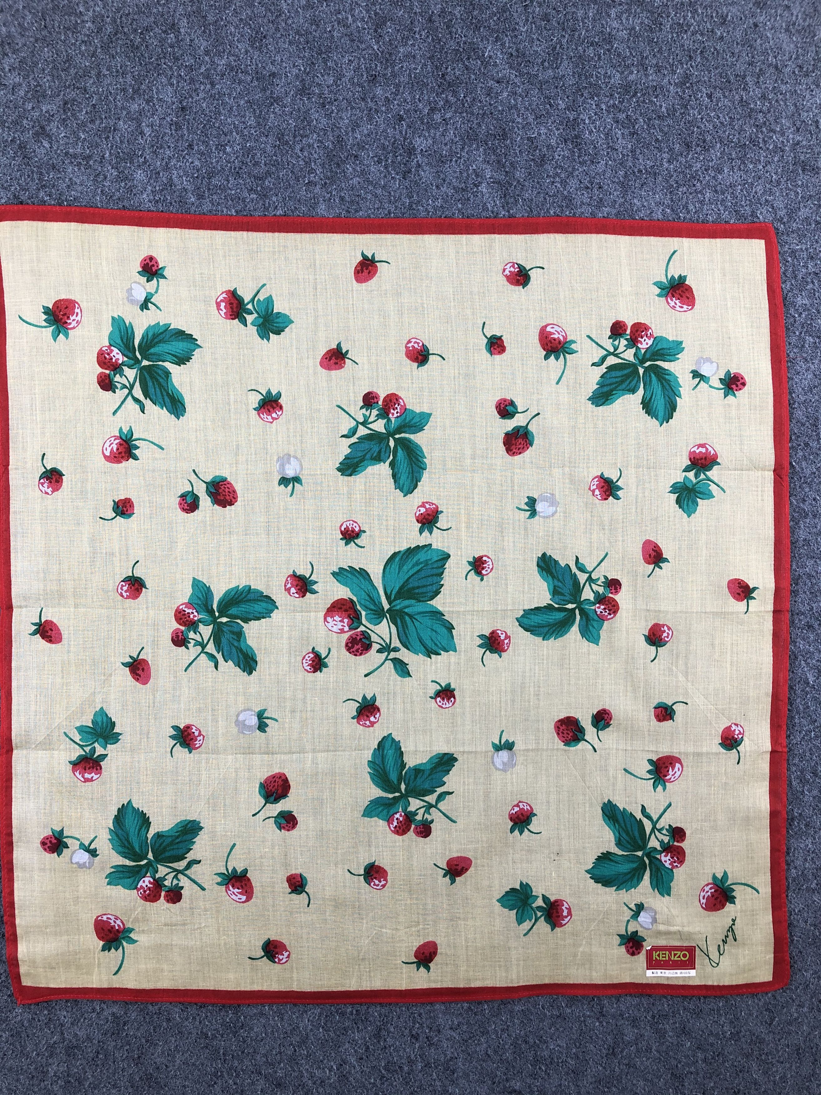 Kenzo Kenzo Floral Handkerchief / Bandana / Neckerchief Size ONE SIZE - 3 Thumbnail