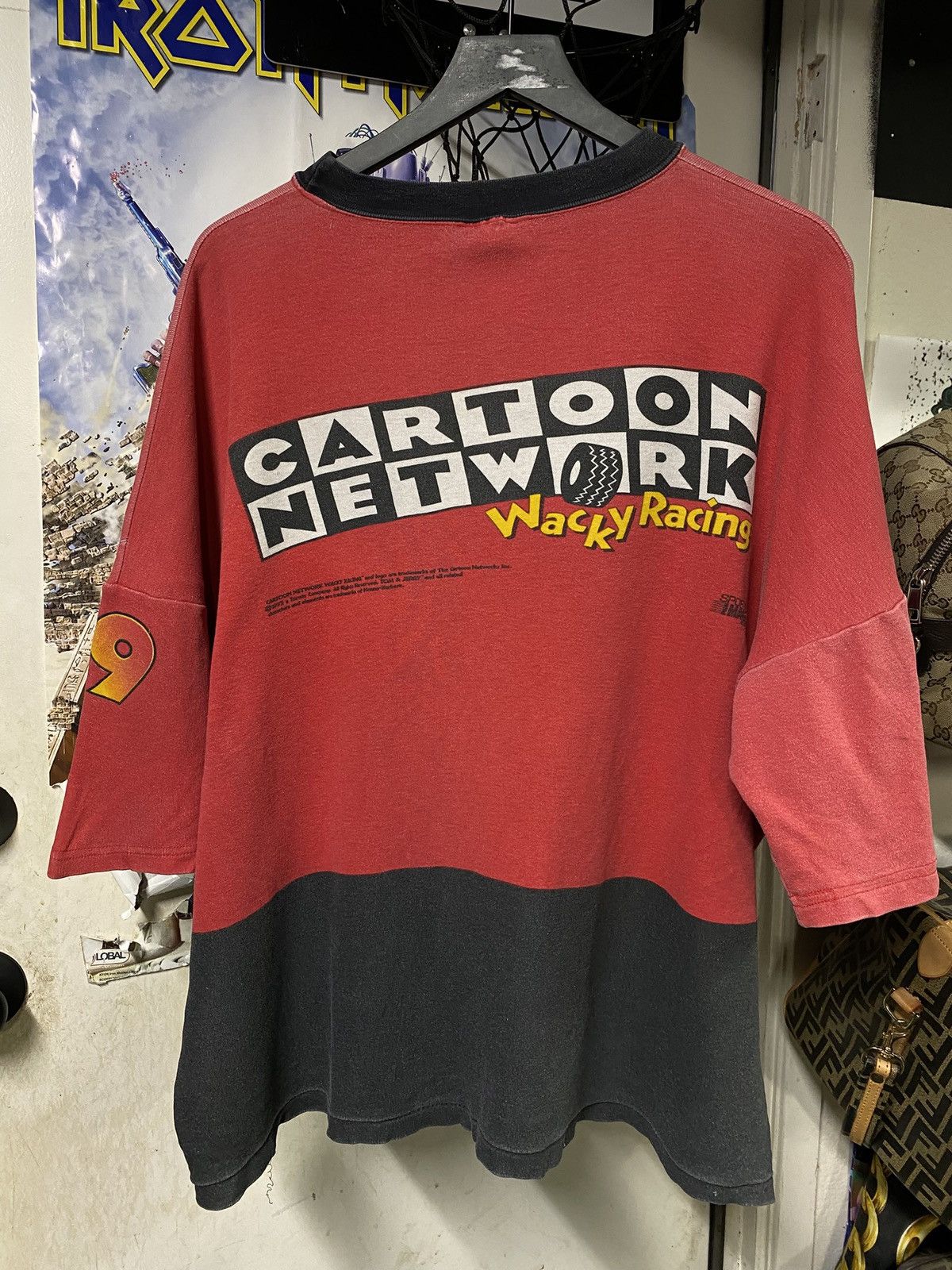 Vintage Vtg 90’s Tom & Jerry T-Shirt Cartoon Network Whacky Racing Size US XL / EU 56 / 4 - 2 Thumbnail