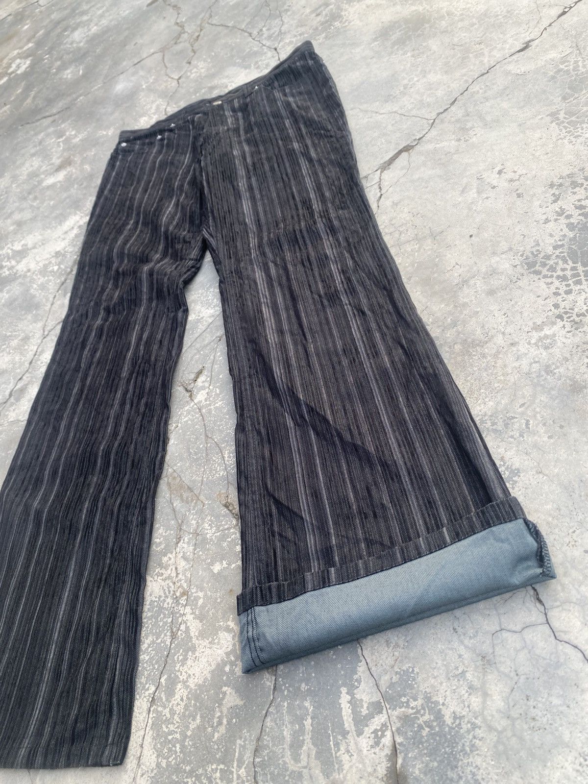 Tornado Mart MODERN LOVERS TORNADO MART Black Velvet Corduroy Flared Size US 32 / EU 48 - 7 Thumbnail