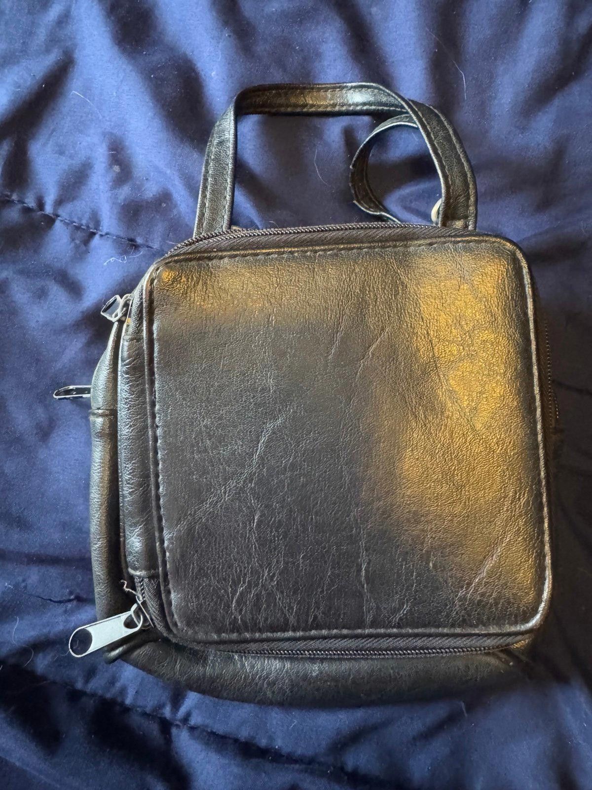 Designer Black Leather Purse Bag Modabella Size ONE SIZE - 5 Thumbnail