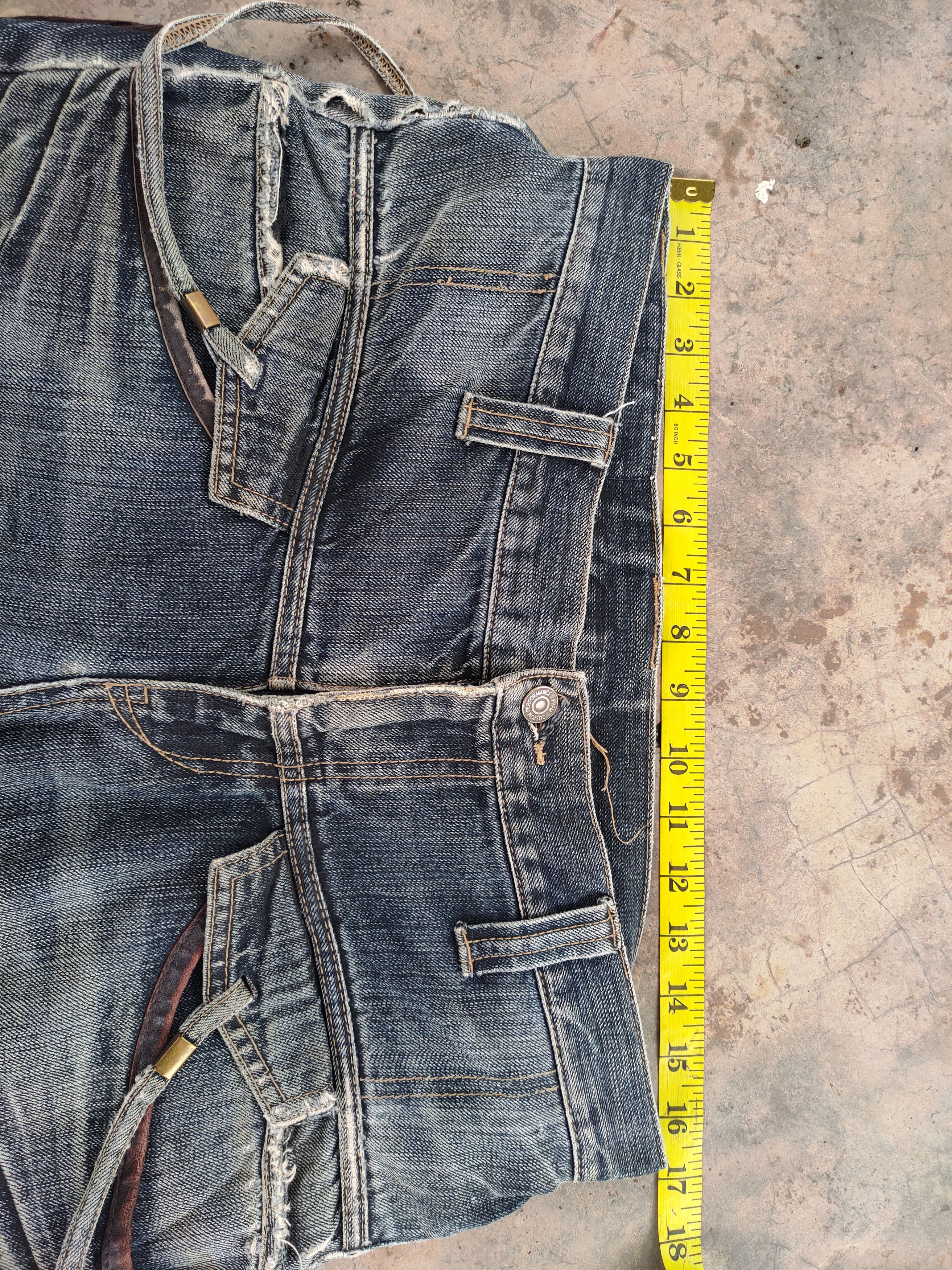 PPFM Vtg PPFM BONDAGE FADED RIPPED DENIM JEAN PANTS Size US 33 - 8 Thumbnail