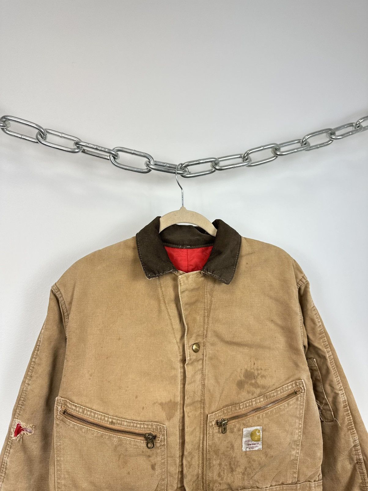 Carhartt Vintage 70s Carhartt USA Distressed Cropped Detroit Jacket Size US S / EU 44-46 / 1 - 3 Thumbnail