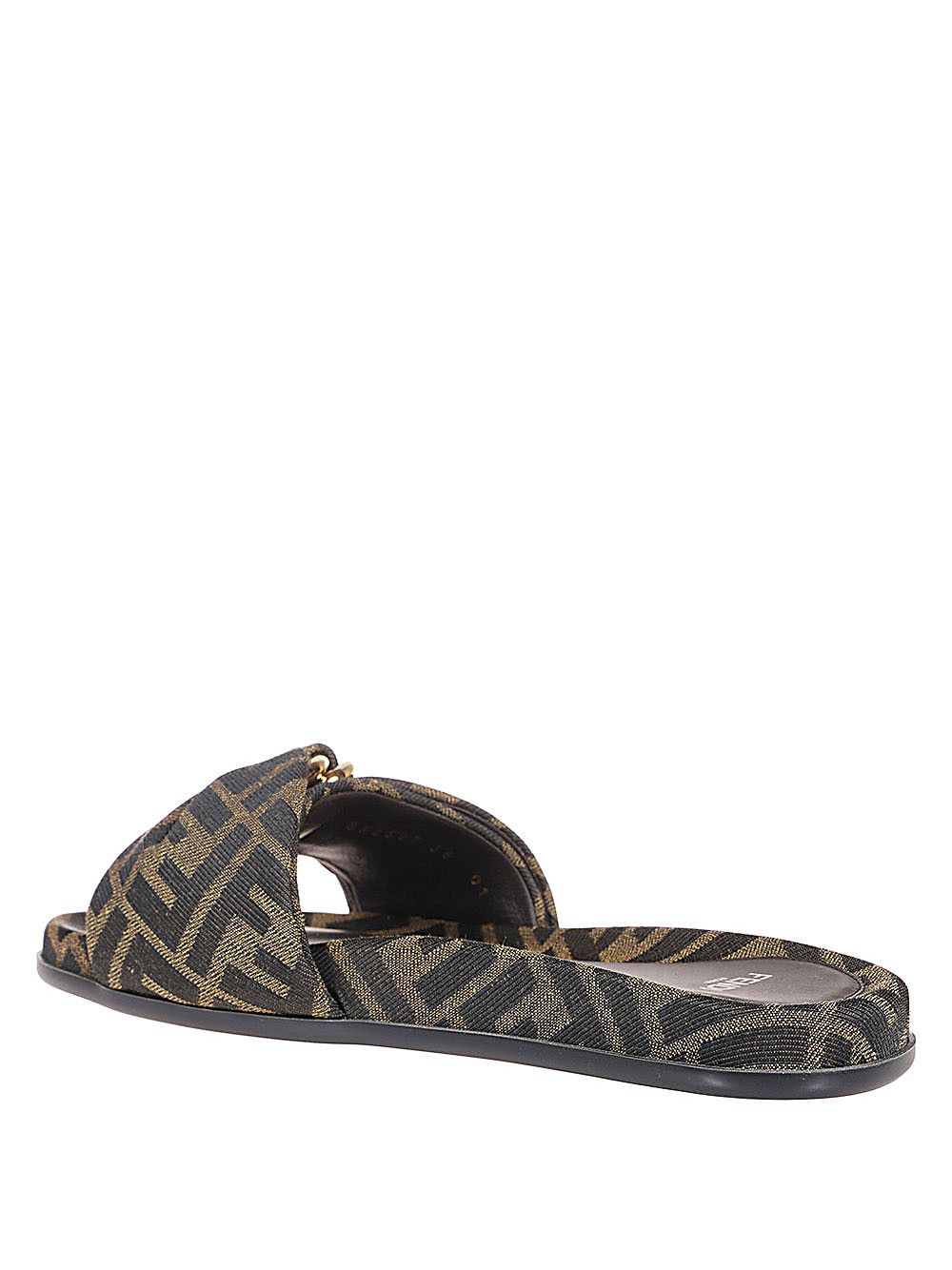 Fendi o1s1wg110426 Feel Slipper in Brown Size US 6 / IT 36 - 3 Thumbnail