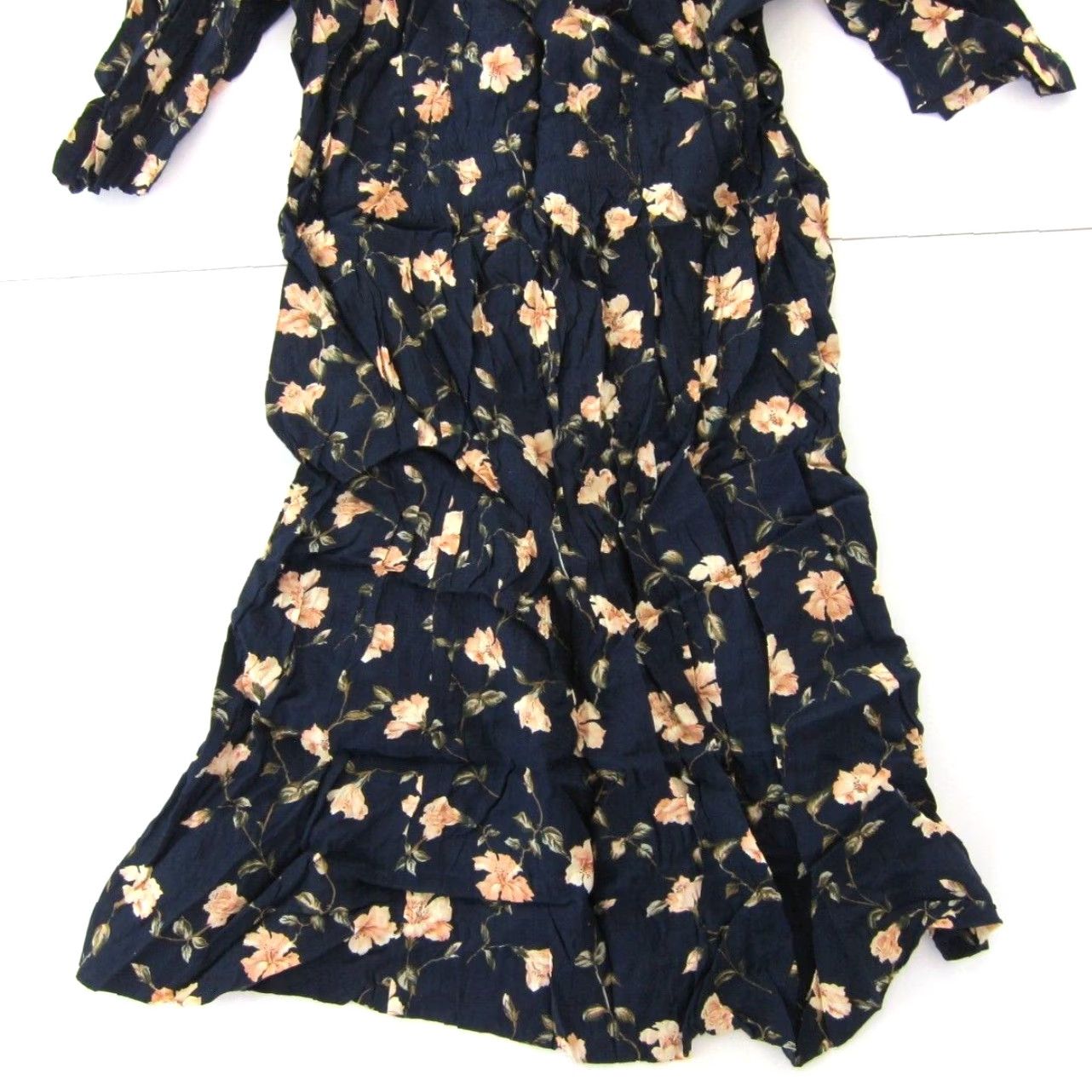 Vintage VINTAGE Vtg Caroline Wells II 100% Rayon Blue Pink Button Down Short Sleeve Dress Large Size 36" / US 14 / IT 50 - 6 Thumbnail