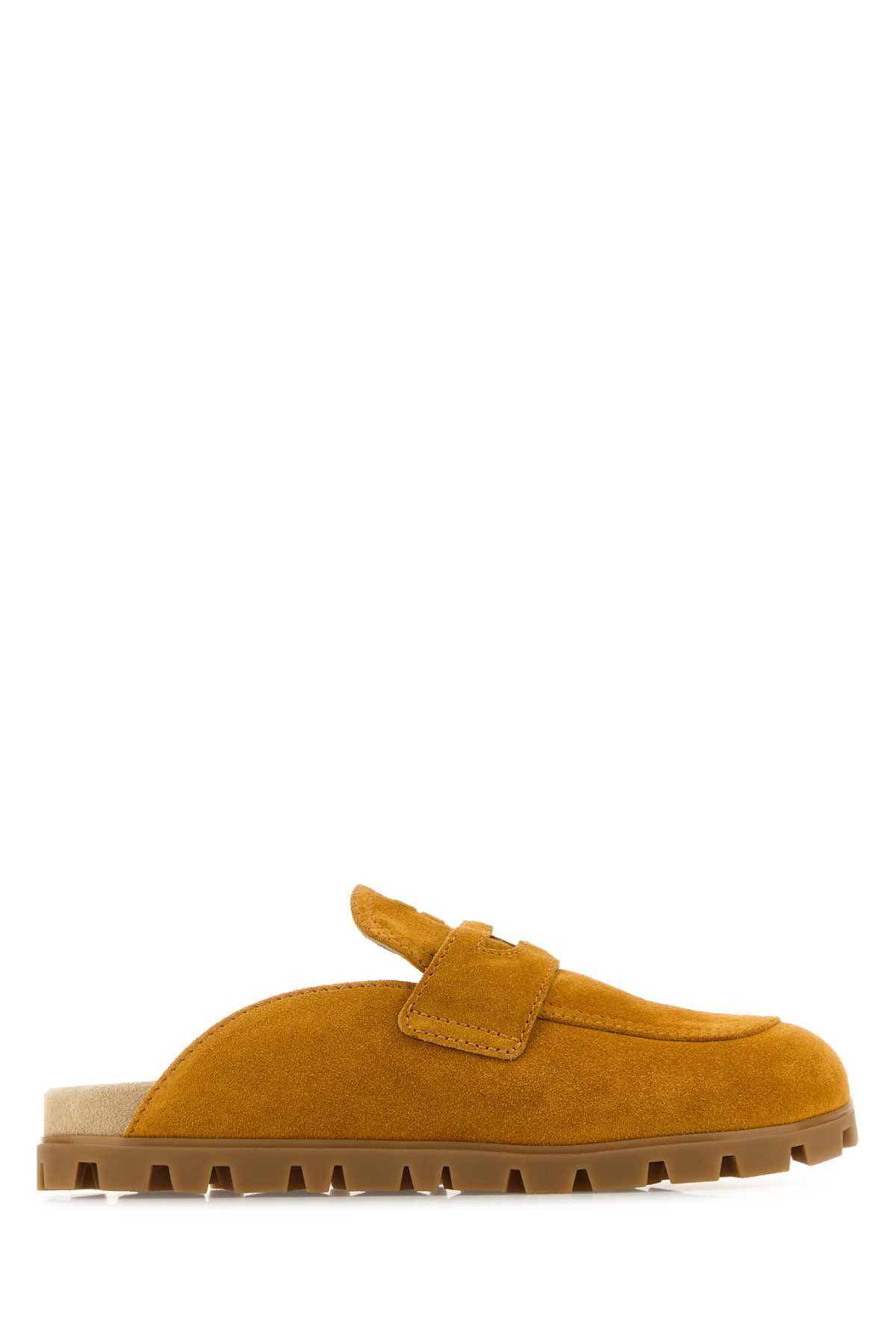 Mustard Suede Slippers