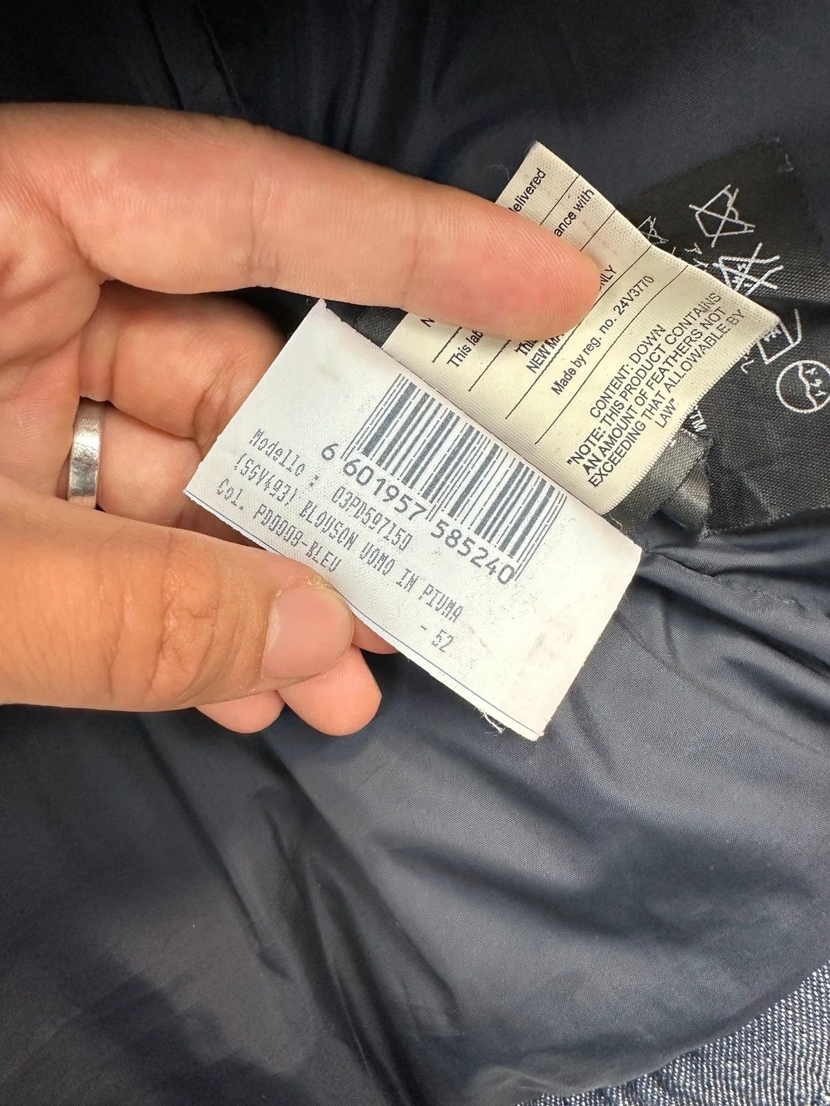 Prada Prada Sport FW04 Denim Blue Hybrid Down Puffer Hooded Jacket Size US L / EU 52-54 / 3 - 13 Thumbnail