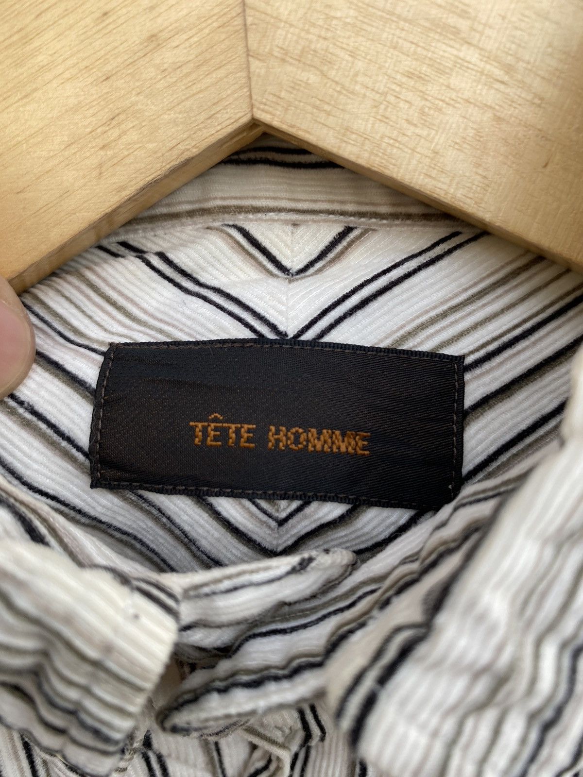 Tete Homme Tete Homme Japanese Vintage Archive Shirt Issey Miyake Style Size US M / EU 48-50 / 2 - 10 Thumbnail