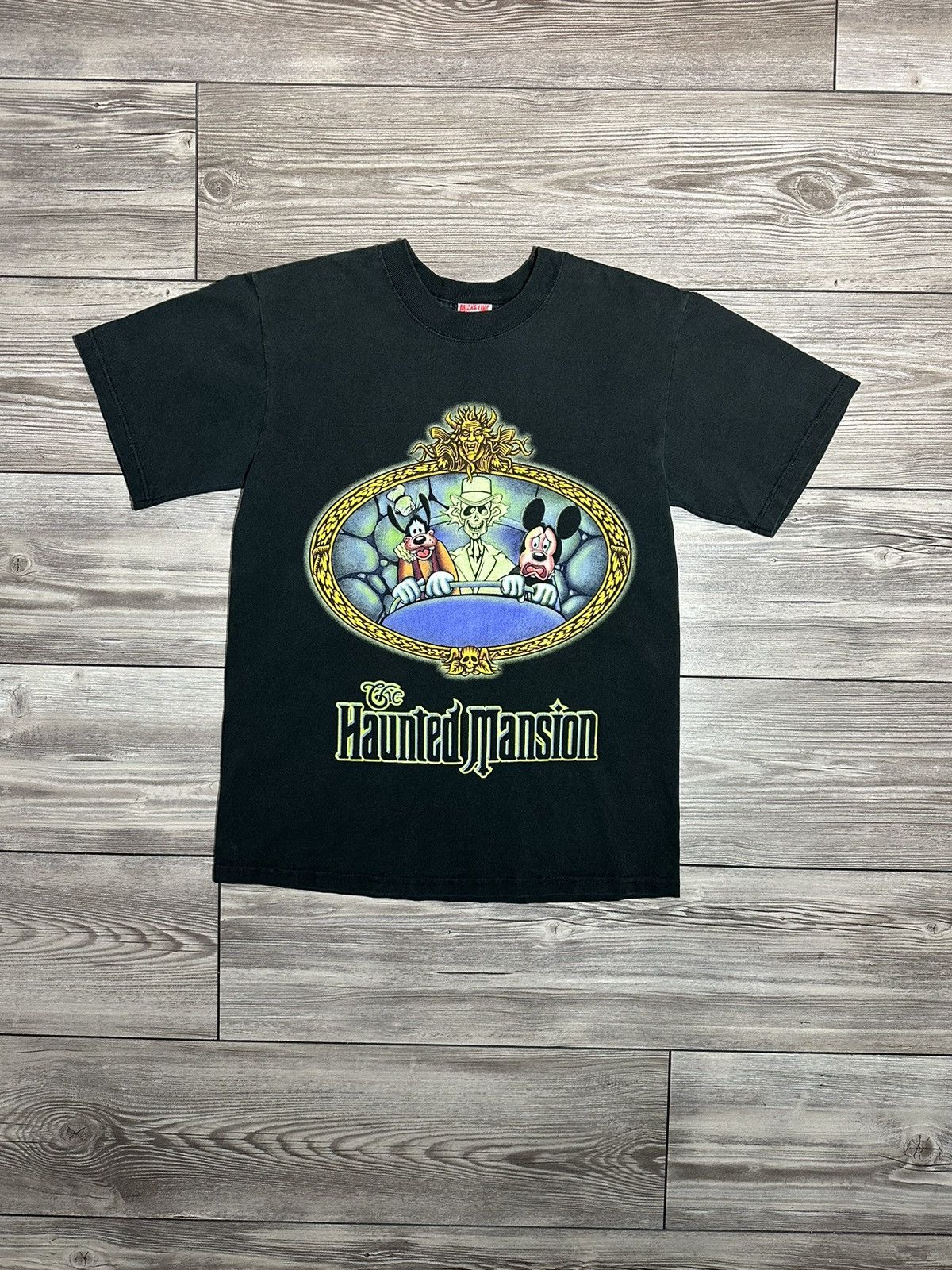 Disney Vintage 90s Disney Mickey Mouse Rare Haunted Mansion T Shirt Size US S / EU 44-46 / 1 - 1 Thumbnail
