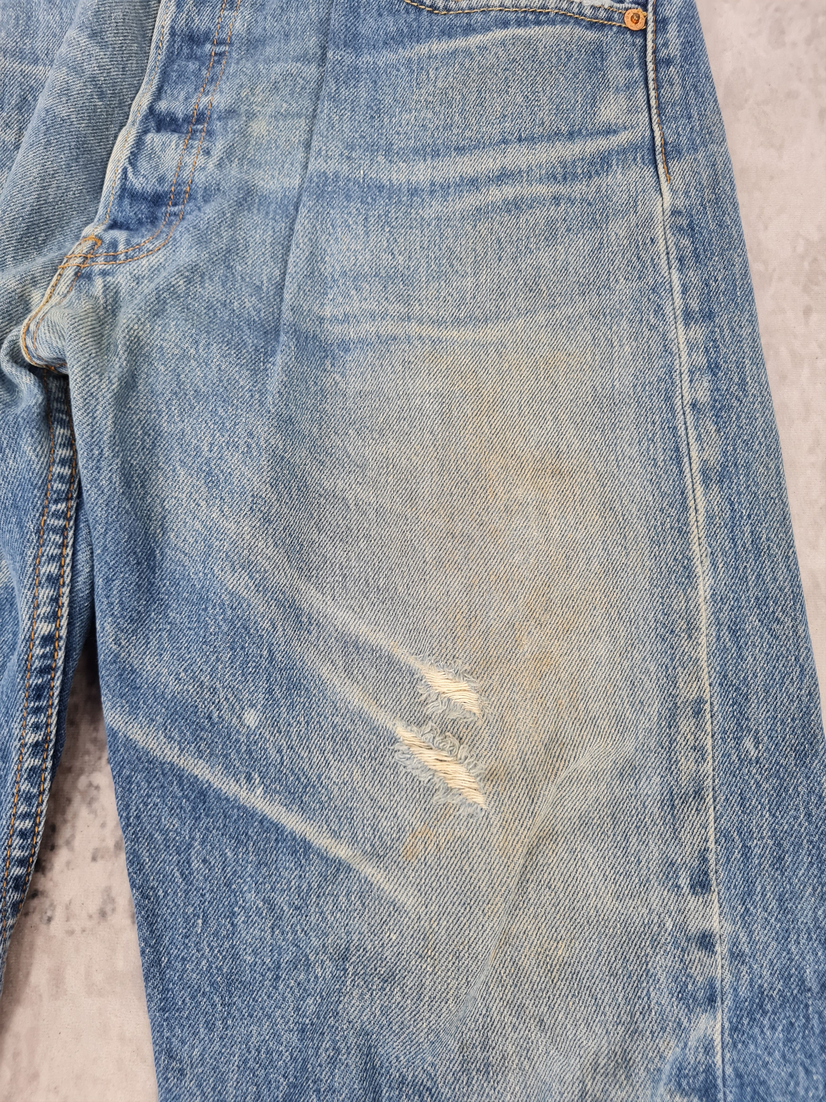 Levi's Vintage Clothing LEVIS 501 Ripped Cropped Stone Wash Jeans L0388 Size 34X27 Size US 34 / EU 50 - 3 Thumbnail