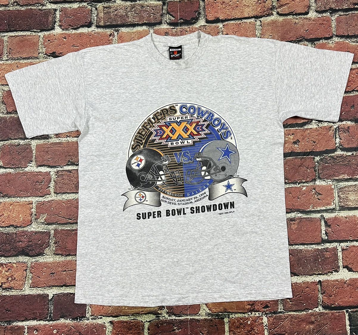NFL × Vintage Vintage Dallas Cowboys Pittsburgh Steelers Super Bowl Shirt Size US XXL / EU 58 / 5 - 1 Thumbnail