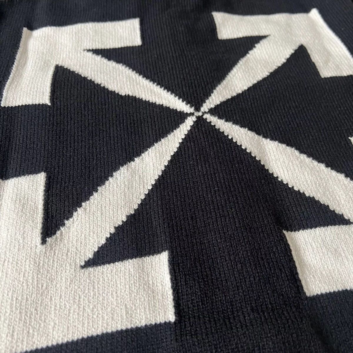 Off-White OFF-WHITE c/o Virgil Abloh Diagonal Full Zip Knit Hoodie Size US L / EU 52-54 / 3 - 10 Thumbnail