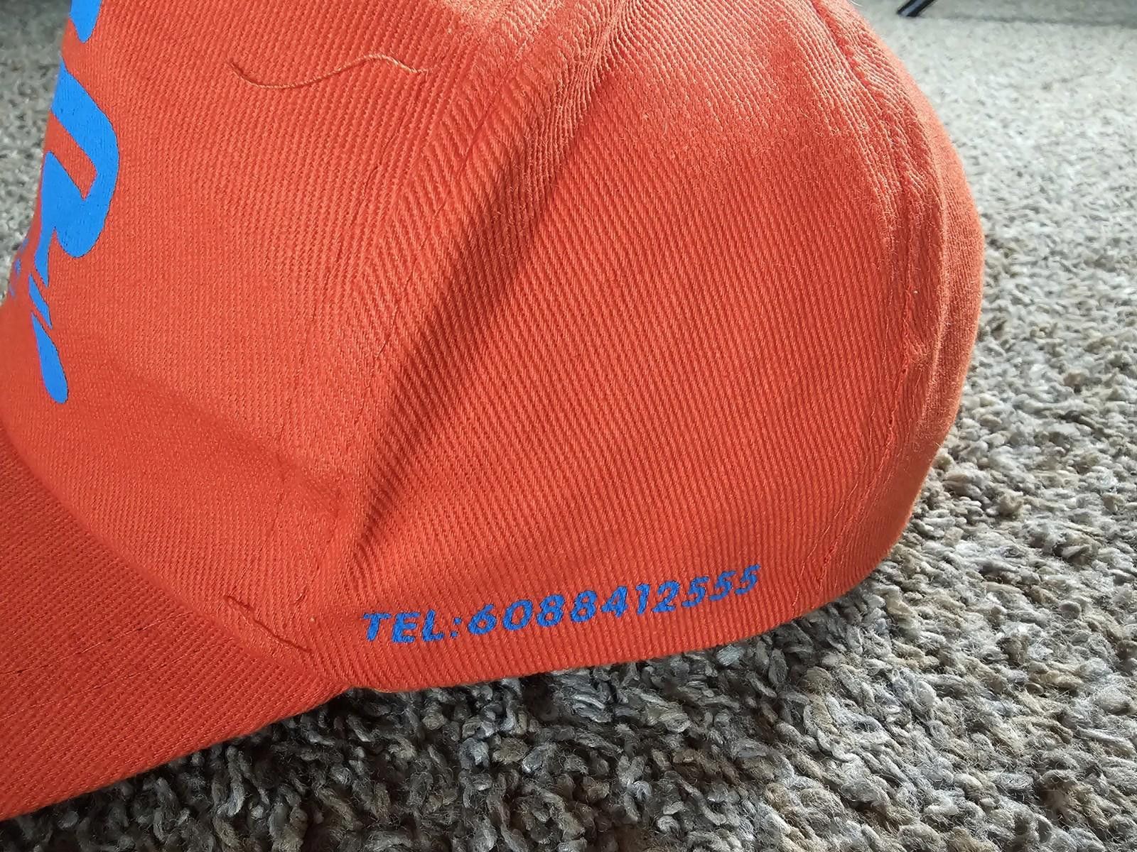 NASCAR AmericanFarm Rubber Farm Hat Cap Orange Adult Strapback O6 Size ONE SIZE - 4 Thumbnail